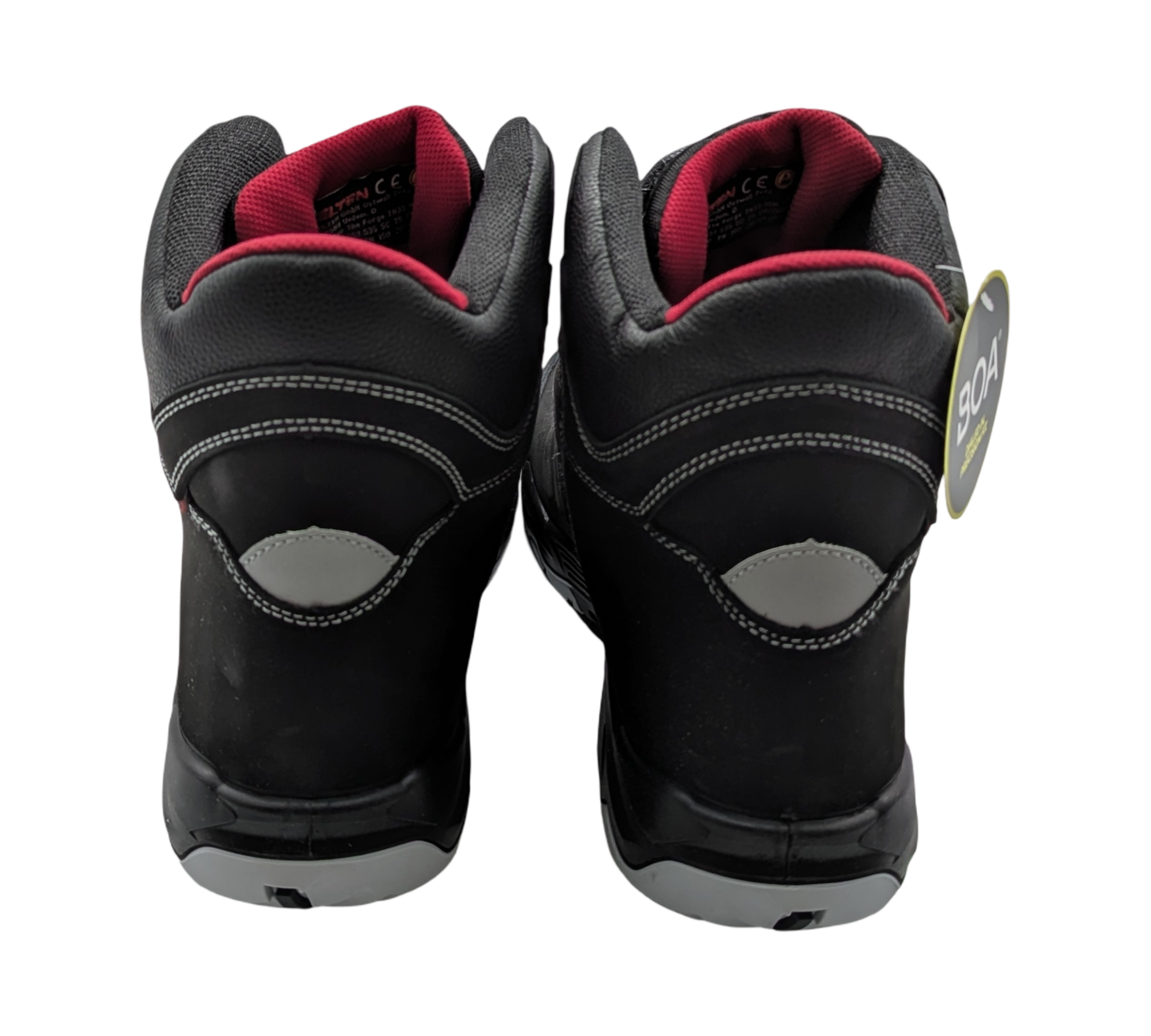 ELTEN TILL BOA Mid ESD S3 Sicherheitsschuhe Leder Gr. 49 Schwarz-Rot