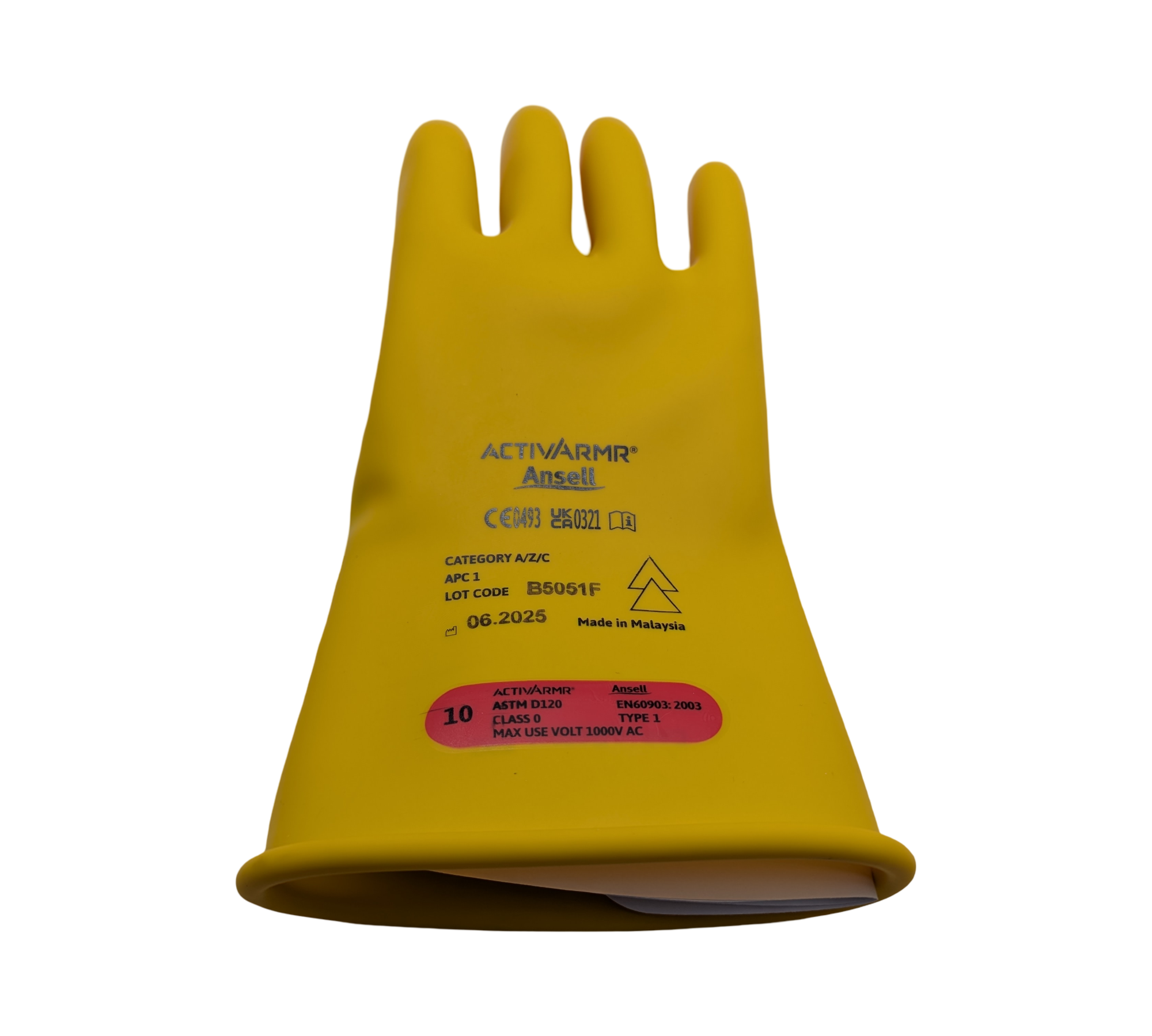 Ansell ActivArmr Elektrikerhandschuhe Klasse 0 1000V Größe 10