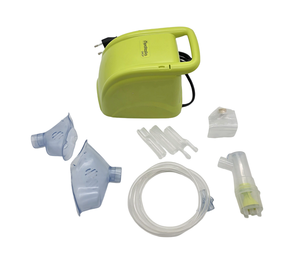 !!!!!!!!!NORDITALIA Aerosol Drop Inhalationsgerät Vernebler Zubehör Set