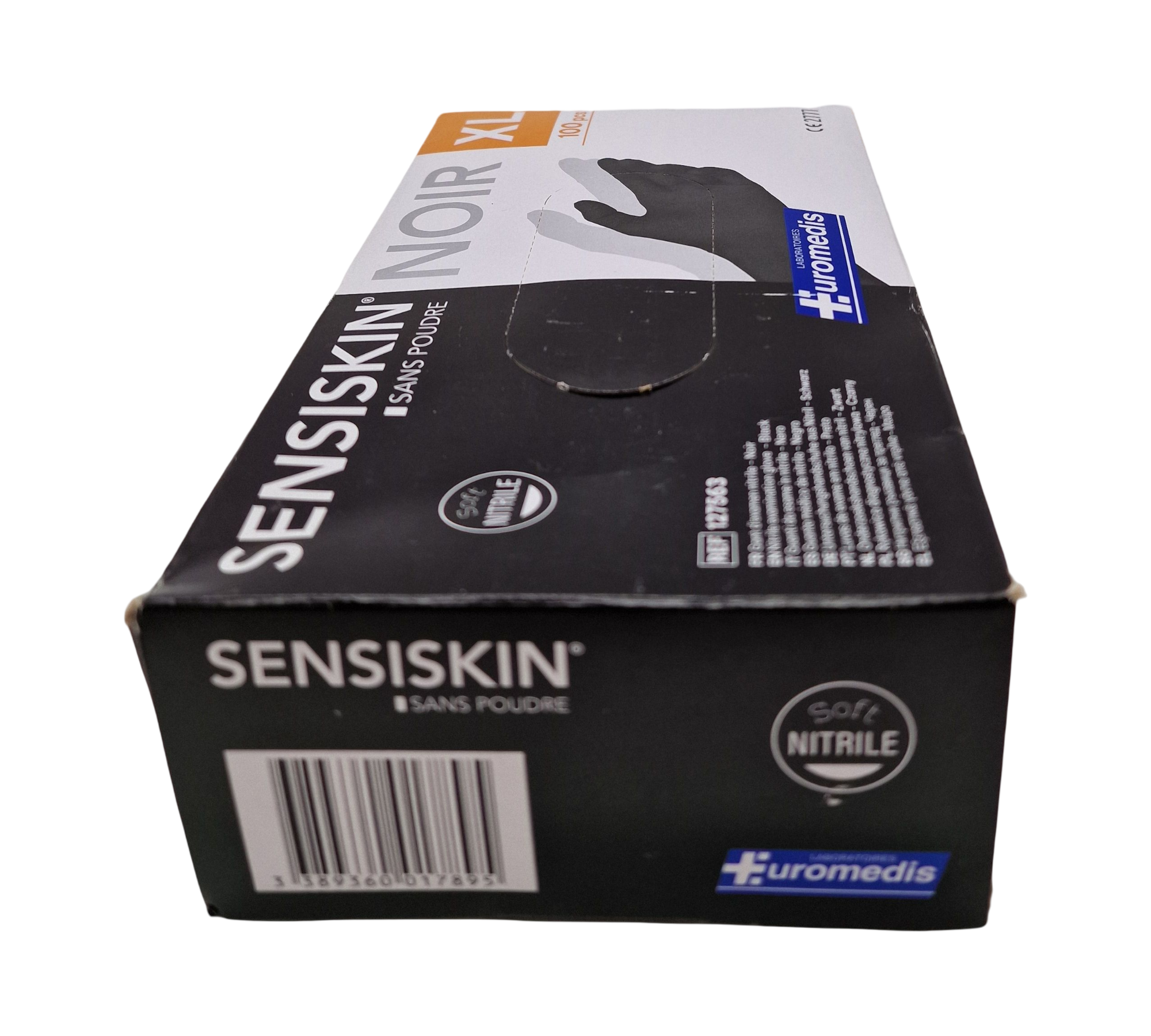 Sensiskin Nitrilhandschuhe Einweghandschuhe 100 Stück Gr. XL Schwarz