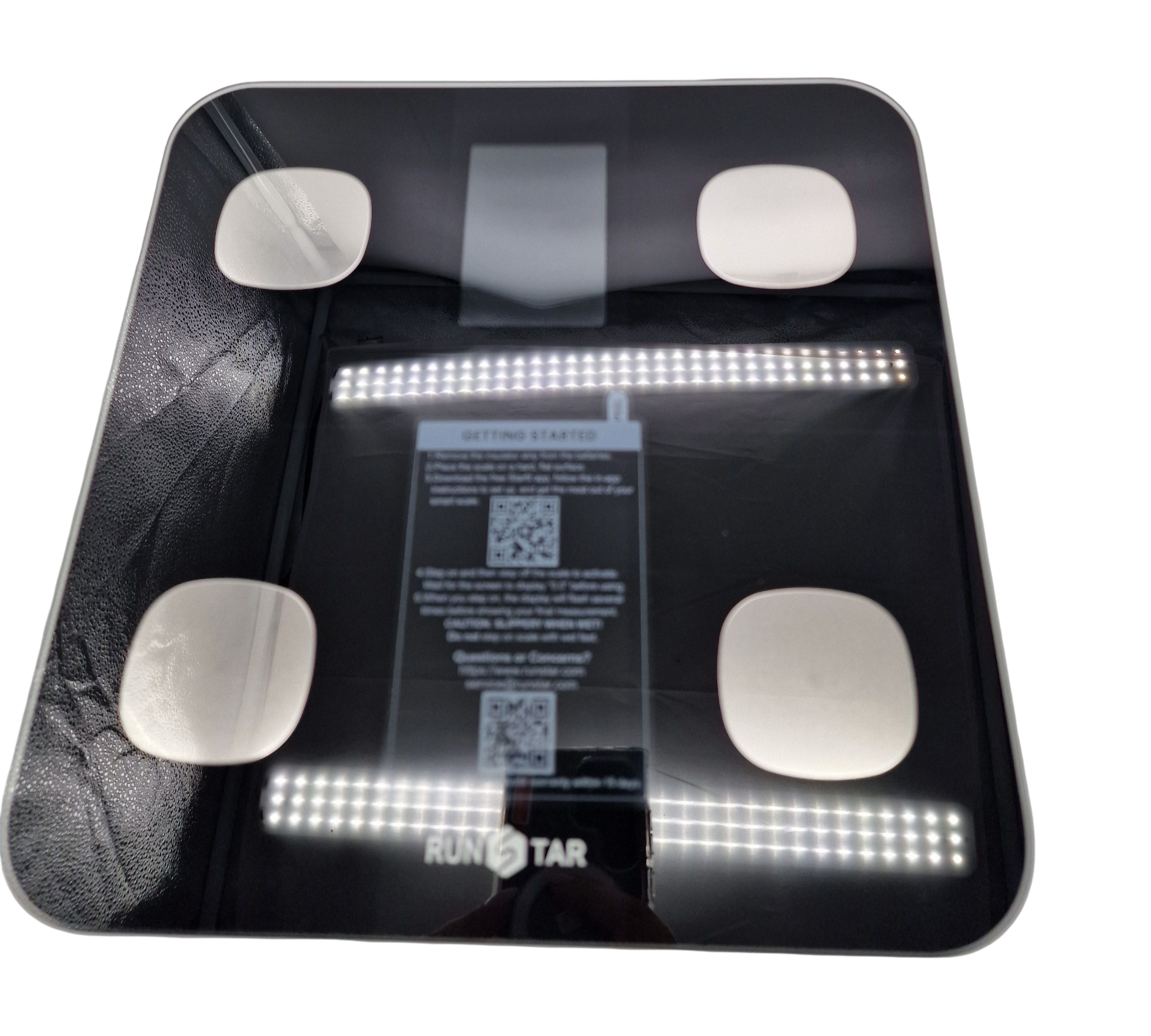 RunSTAR Smart Körperfettwaage digital 15 Messwerte Display