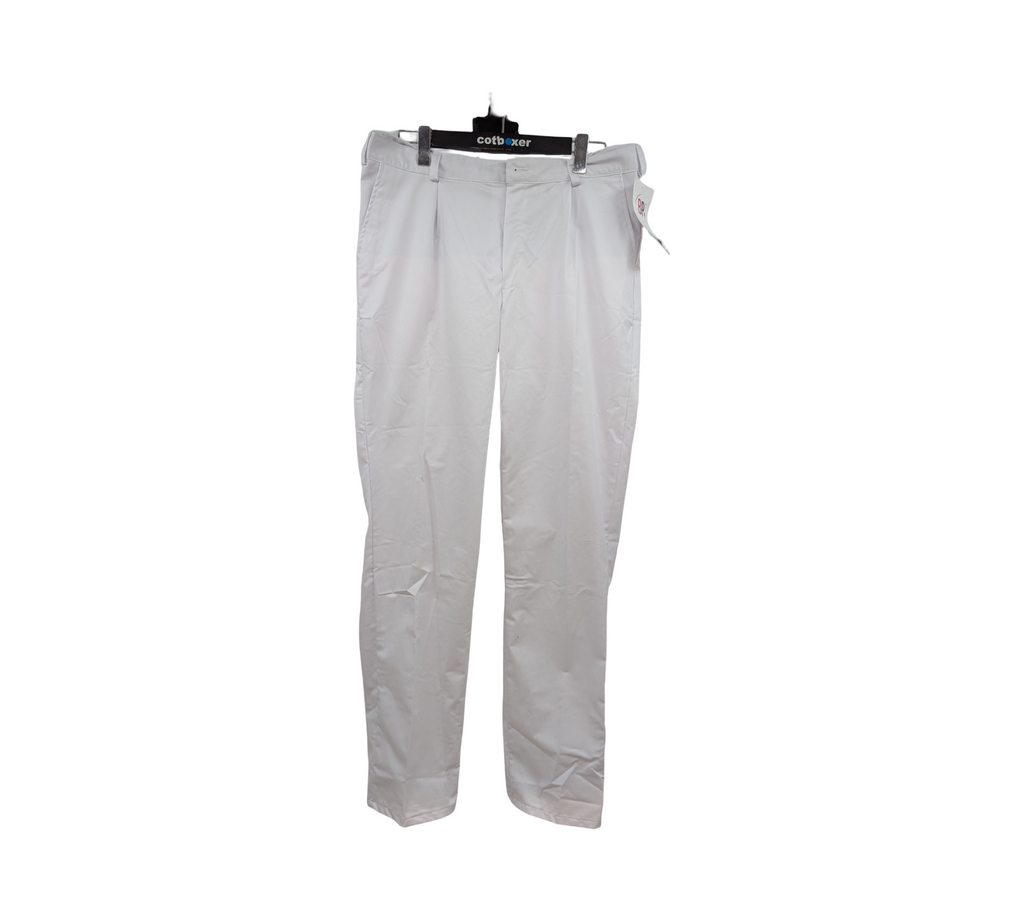 BP 1359-686-21 Bundfaltenhose Herren Stretch Gr. 52L Weiß