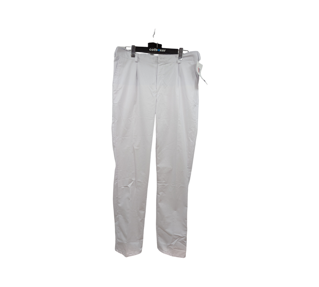 BP 1359-686-21 Bundfaltenhose Herren Stretch Gr. 52L Weiß