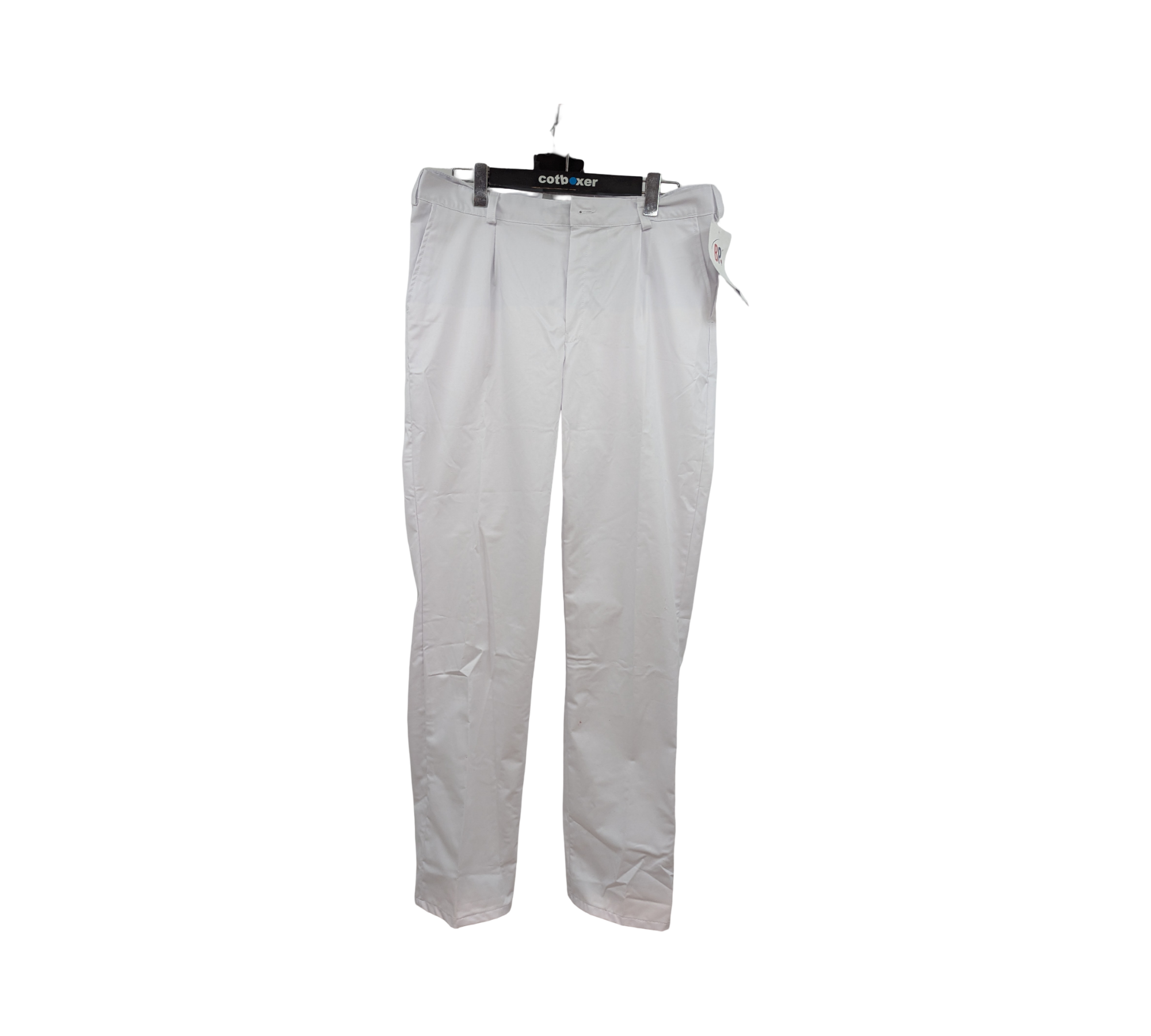 BP 1359-686-21 Bundfaltenhose Herren Stretch Gr. 52L Weiß