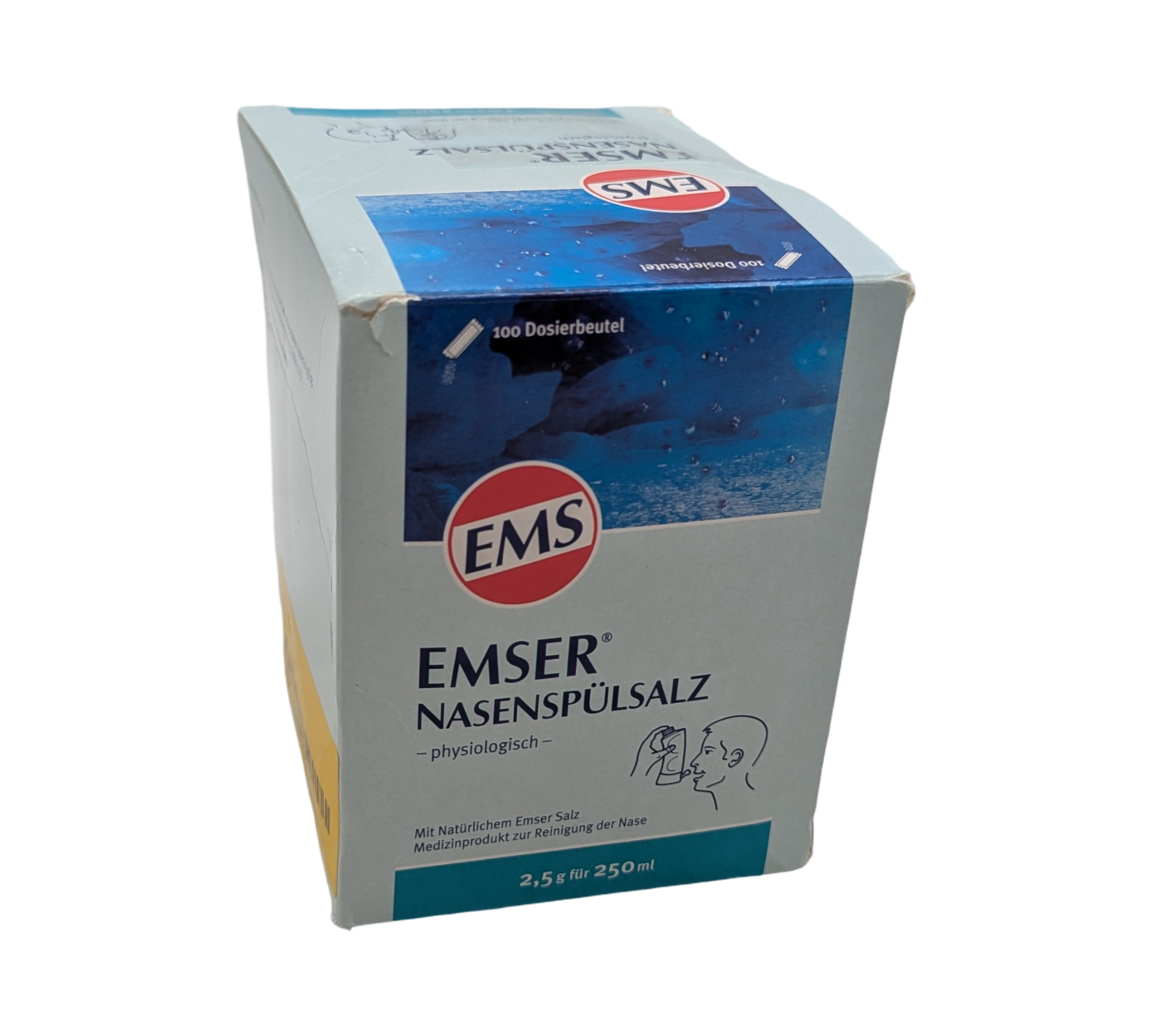 EMSER Physiologisches Nasenspülsalz Beutel, 100 Stück