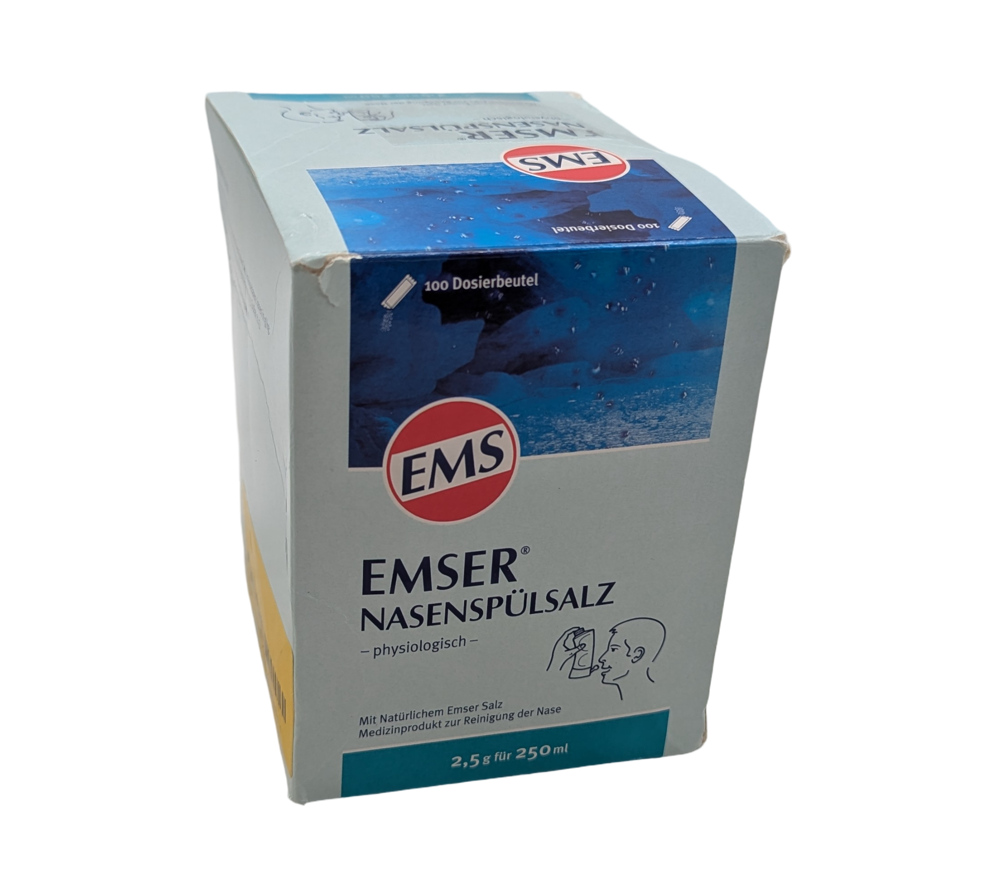 EMSER Physiologisches Nasenspülsalz Beutel, 100 Stück