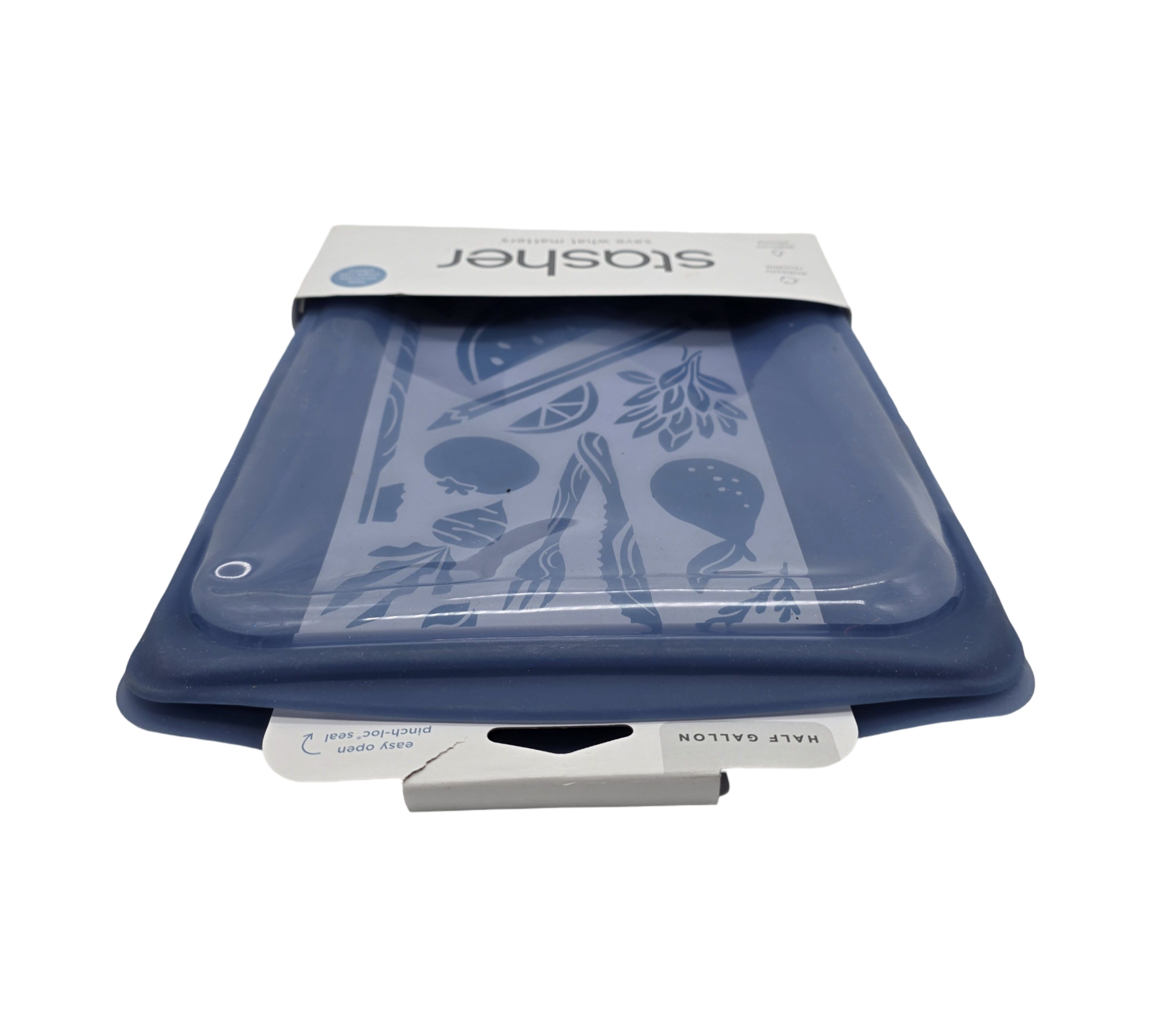 Stasher Silikontasche Half Gallon spülmaschinengeeignet Deep Ocean