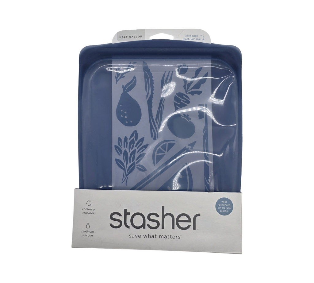 Stasher Silikontasche Half Gallon spülmaschinengeeignet Deep Ocean