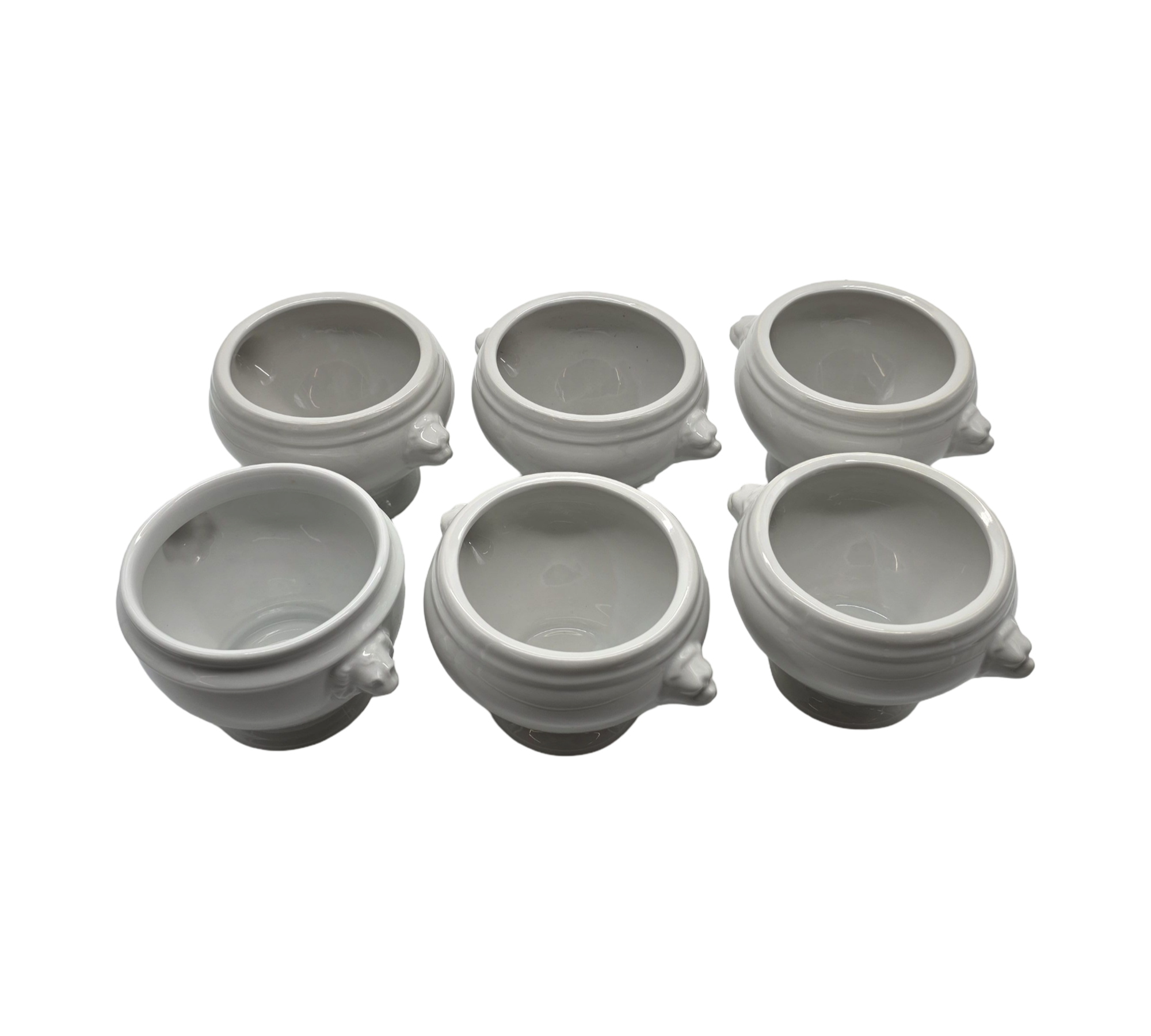 Olympia Whiteware Suppenschüsseln 6er Set 475ml Weiß