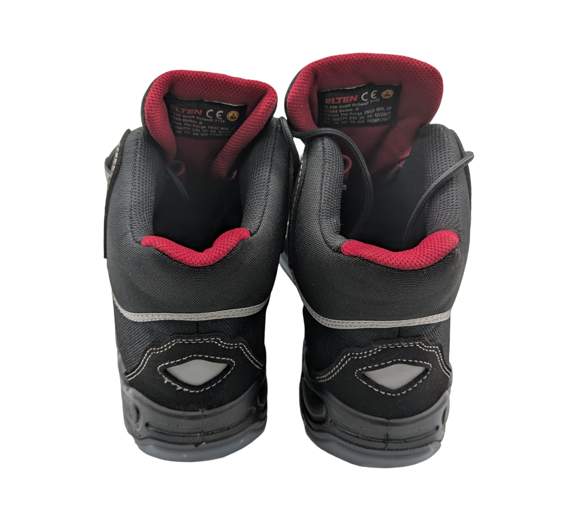 ELTEN SANDER Pro ESD S3 Sicherheitsschuhe Herren Gr. 44 Schwarz-Rot