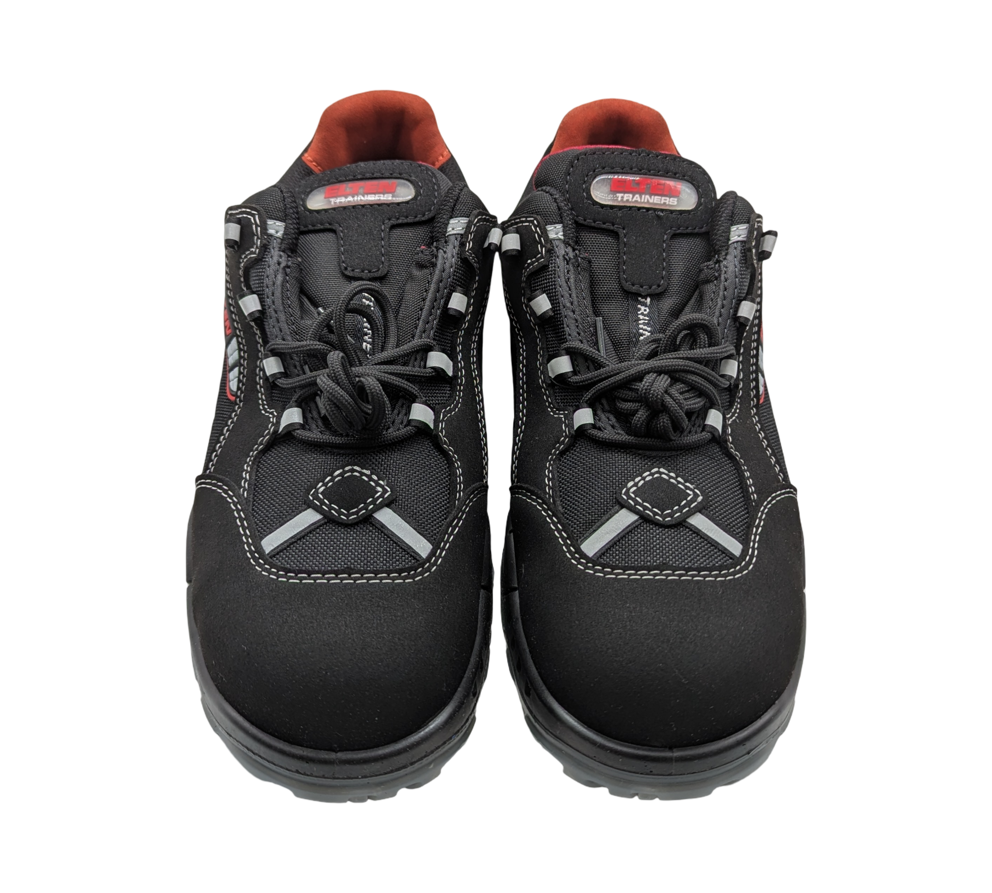 ELTEN SENEX ESD S2 Sicherheitsschuhe Herren Gr. 43 Schwarz Rot