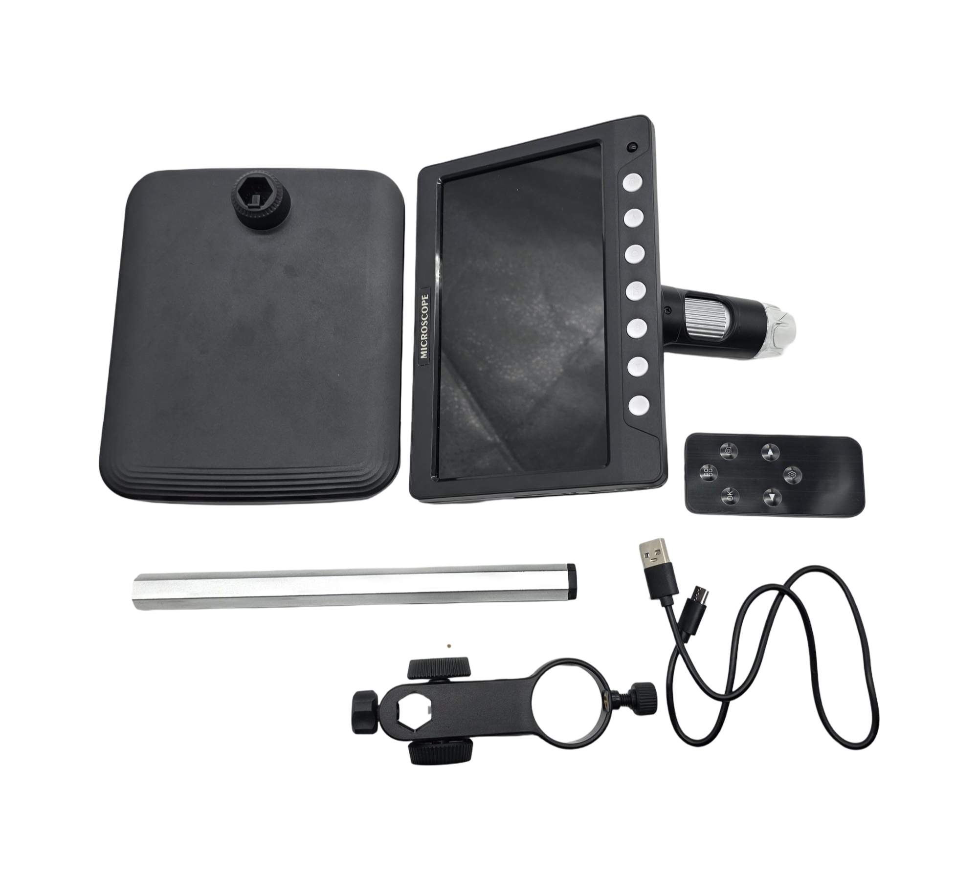 CIMELR 7-Zoll-Digital Mikroskop, 50X-1200X Auflösung, USB Mikroskop mit 8 einstellbaren LED-Leuchten, Mikroskop für Erwachsene/Kinder, 32GB TF...