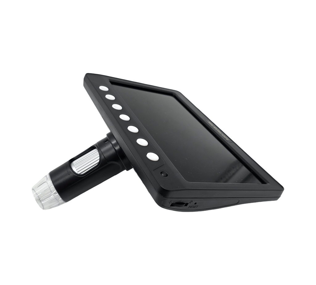 CIMELR 7-Zoll-Digital Mikroskop, 50X-1200X Auflösung, USB Mikroskop mit 8 einstellbaren LED-Leuchten, Mikroskop für Erwachsene/Kinder, 32GB TF...