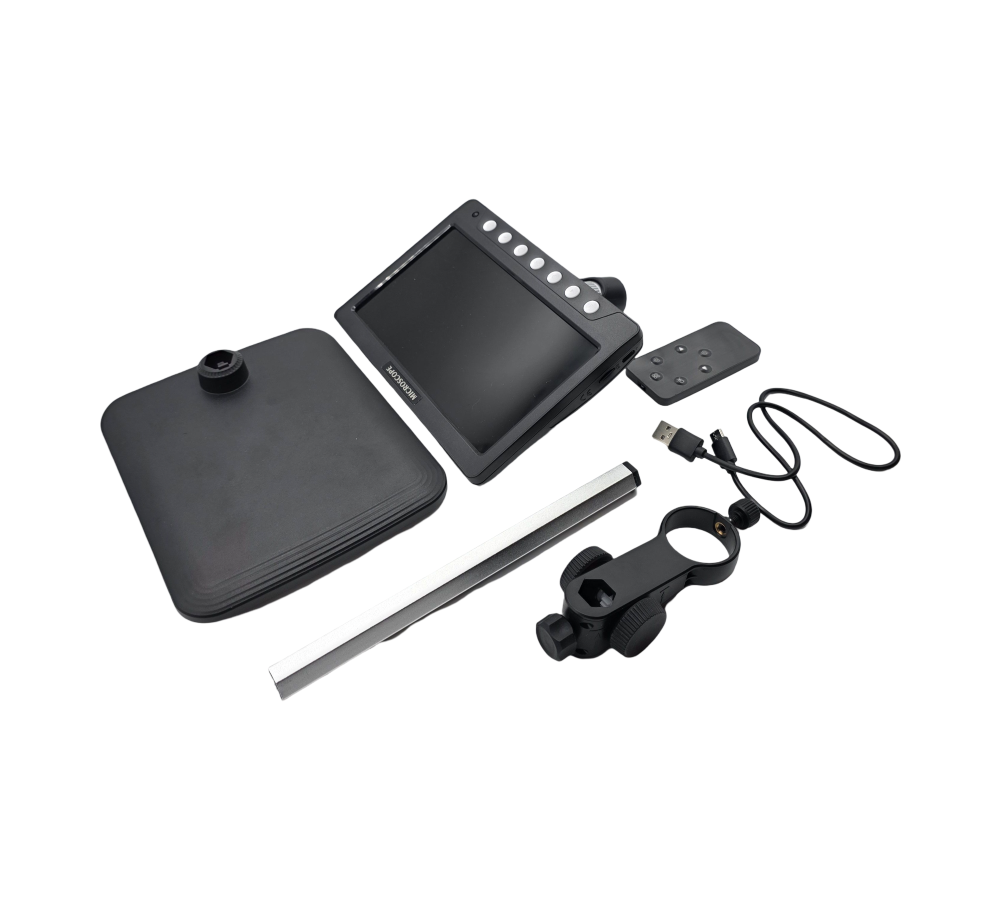 CIMELR 7-Zoll-Digital Mikroskop, 50X-1200X Auflösung, USB Mikroskop mit 8 einstellbaren LED-Leuchten, Mikroskop für Erwachsene/Kinder, 32GB TF...