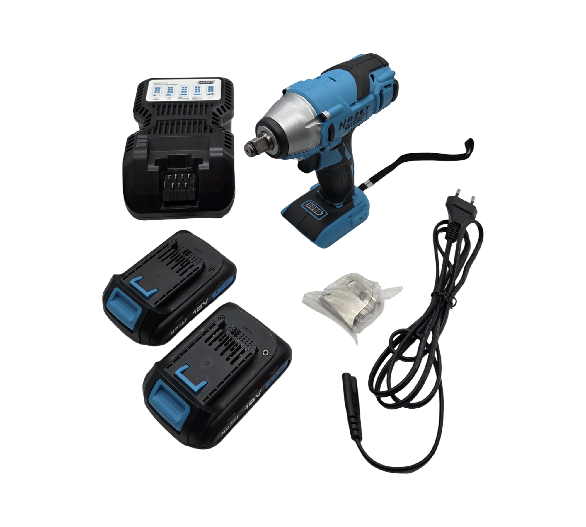 HAZET Akku-Schlagschrauber 9212SPC-1 1/2 Zoll Set mit Akku Ladegerät