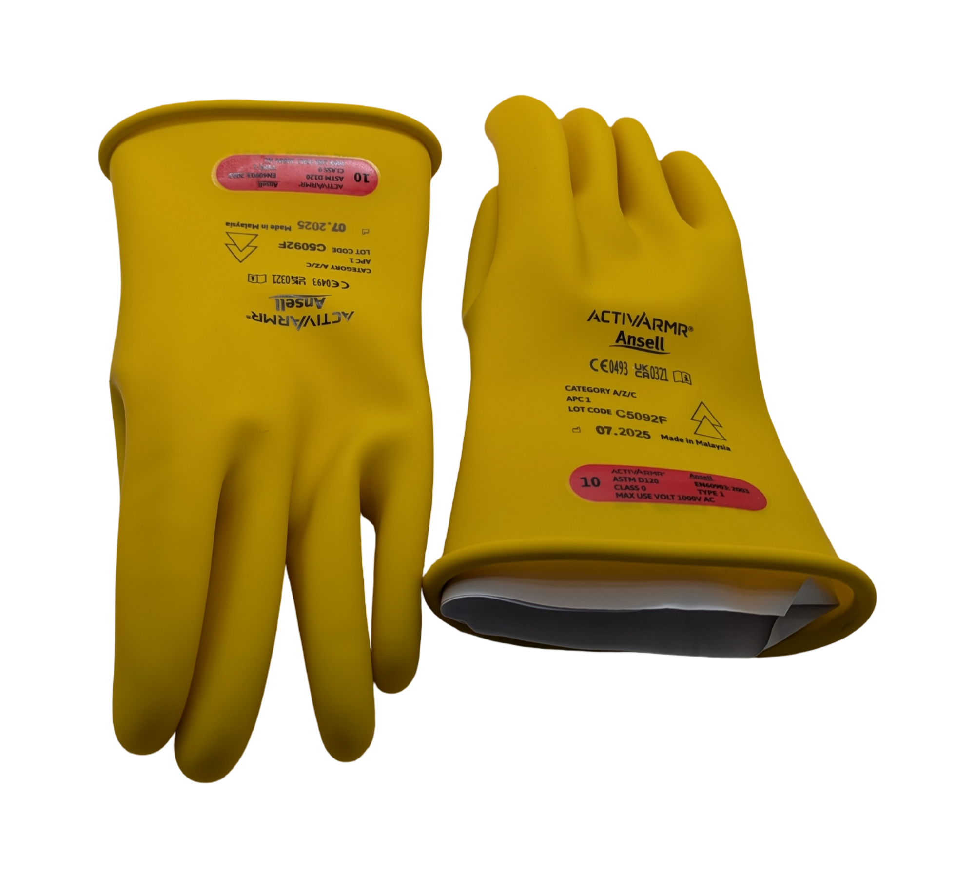 Ansell ActivArmr Elektrikerhandschuhe Klasse 0 1000V Größe 10