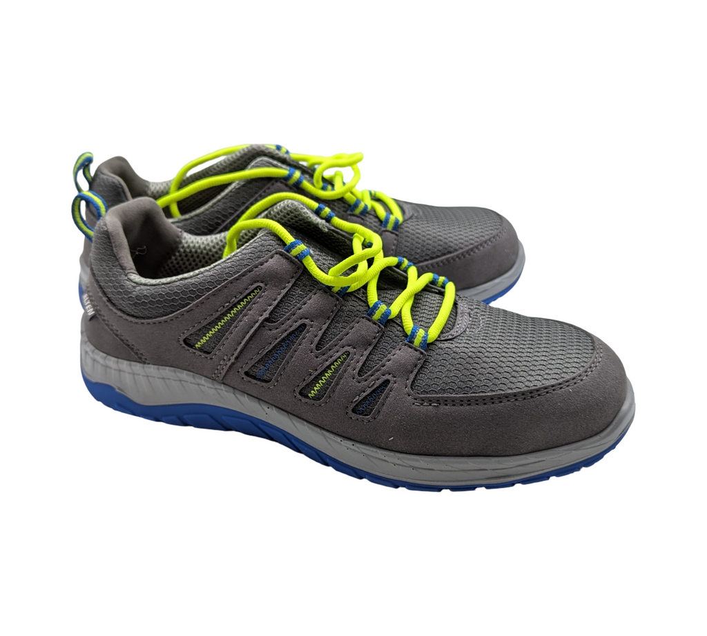 ELTEN MADDOX Low Sicherheitsschuhe ESD S1P Stahlkappe Gr. 43 Grau-Blau