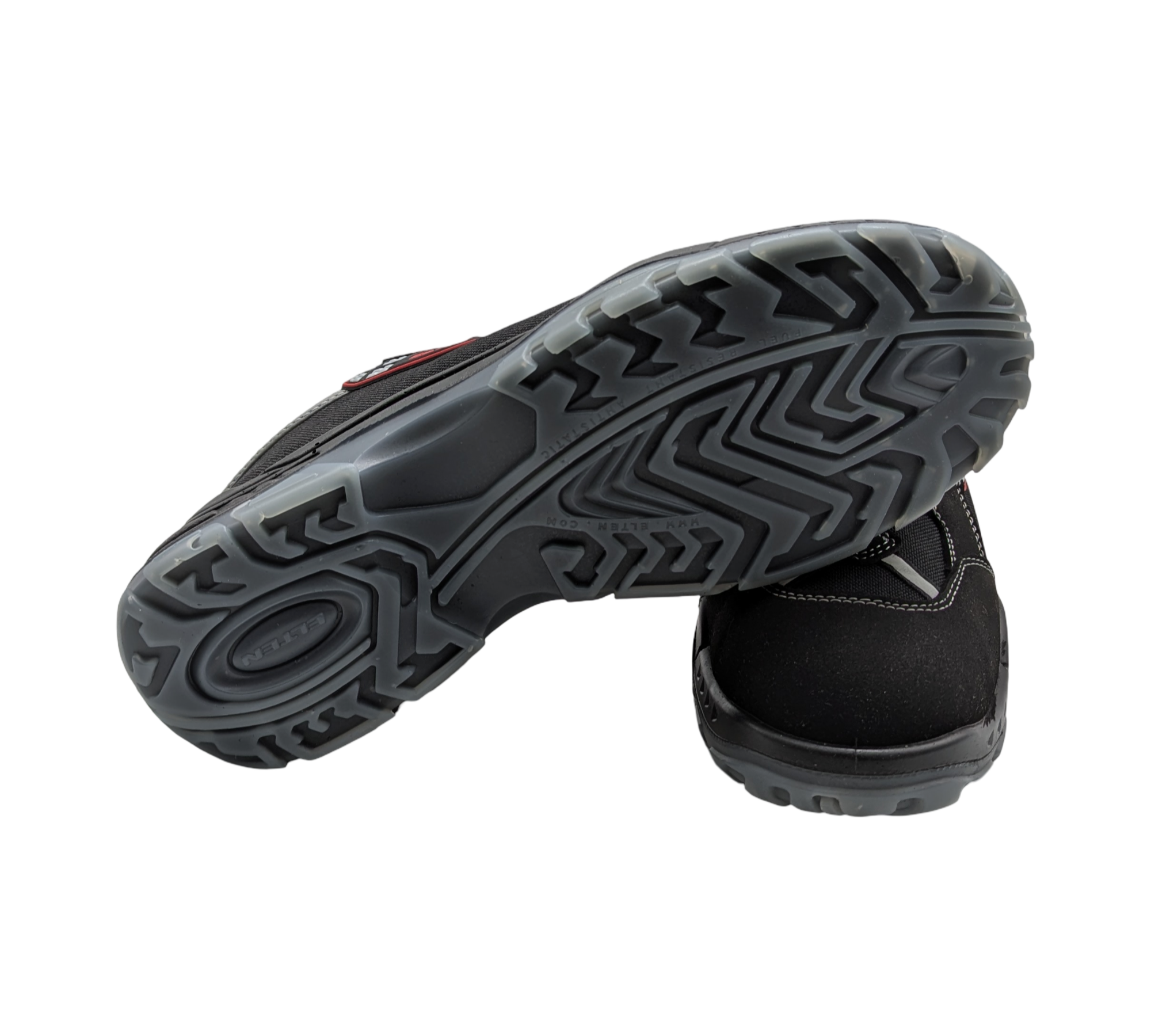 ELTEN SENEX ESD S2 Sicherheitsschuhe Herren Gr. 45 Schwarz-Rot