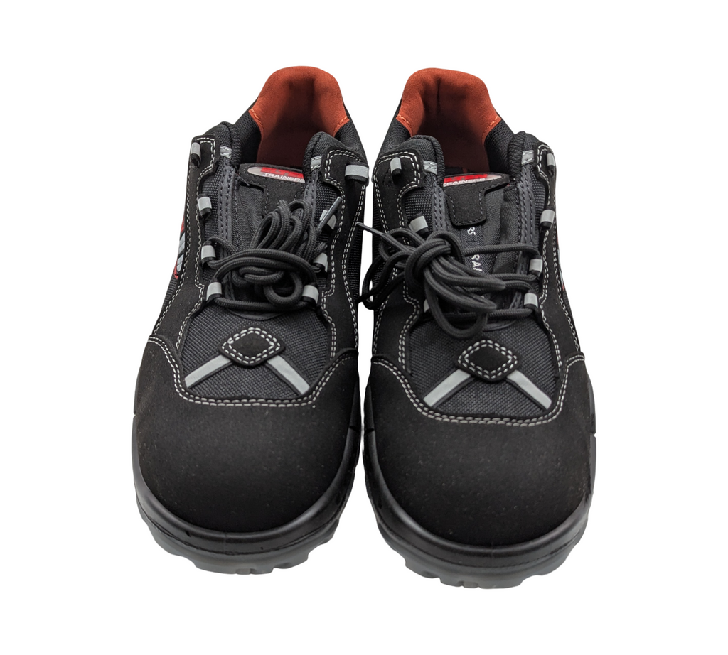 ELTEN SENEX ESD S2 Sicherheitsschuhe Herren Gr. 45 Schwarz-Rot