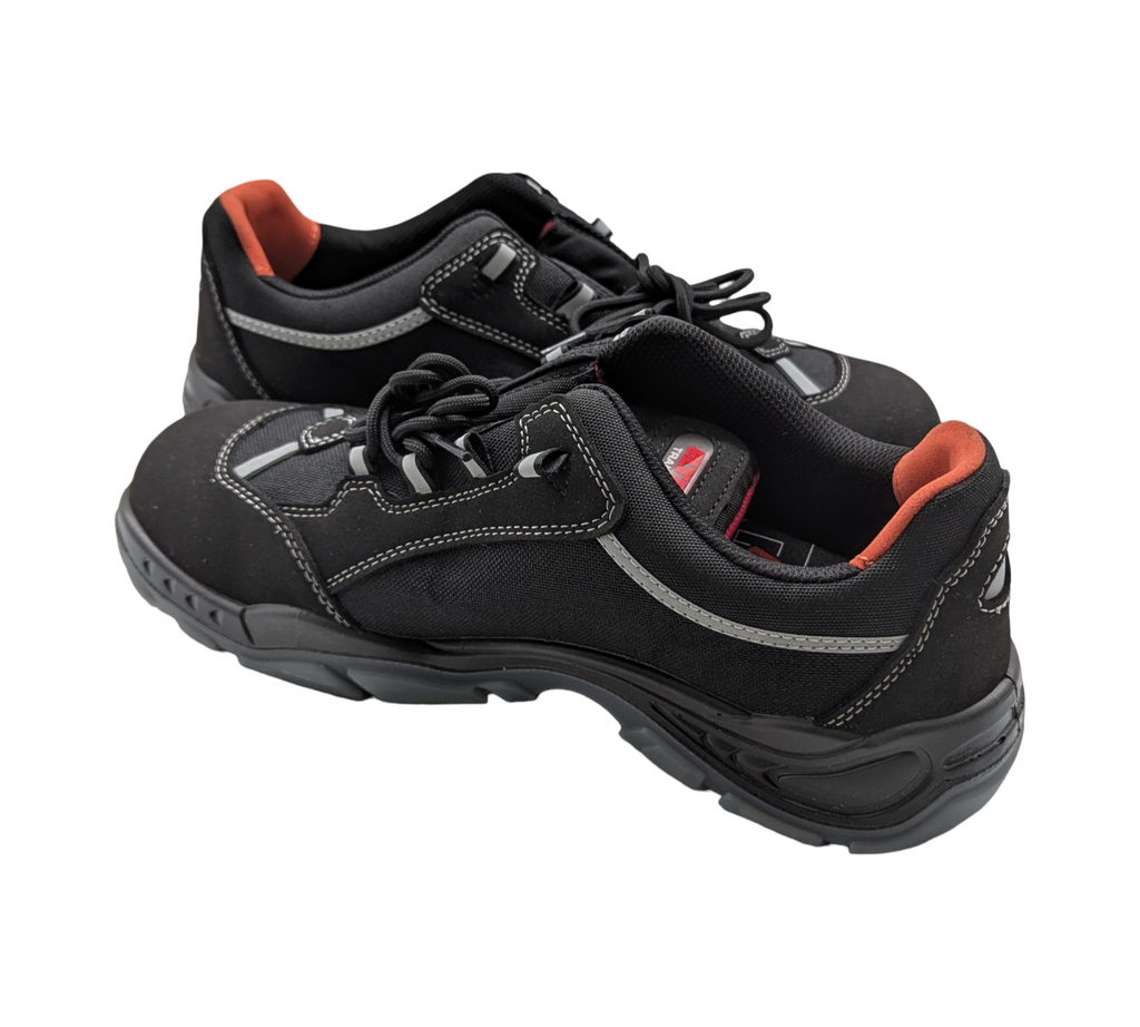 ELTEN SENEX ESD S2 Sicherheitsschuhe Herren Gr. 45 Schwarz-Rot