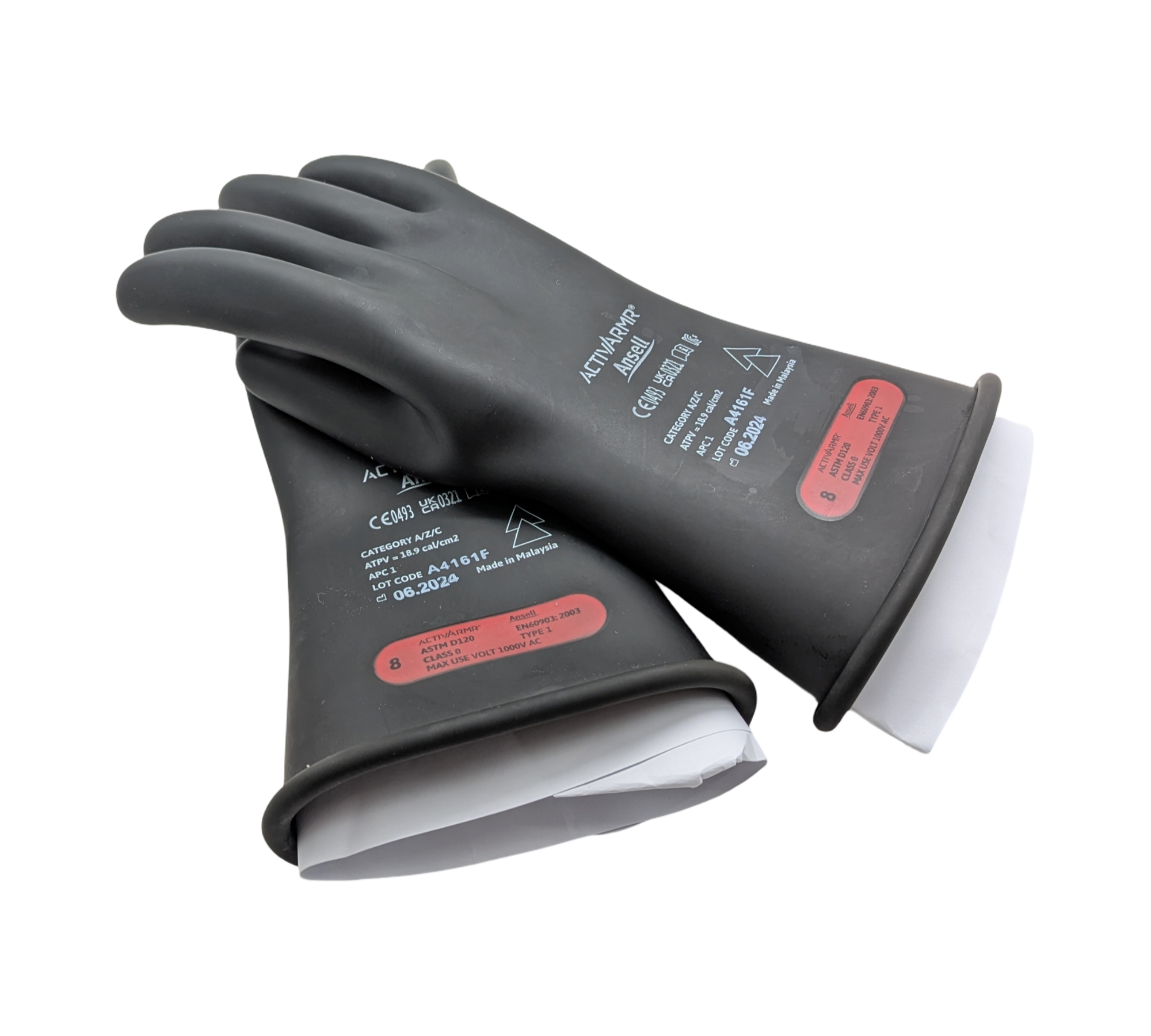 Ansell ActivArmr Isolierhandschuhe Klasse 0 1000V Gr. 8