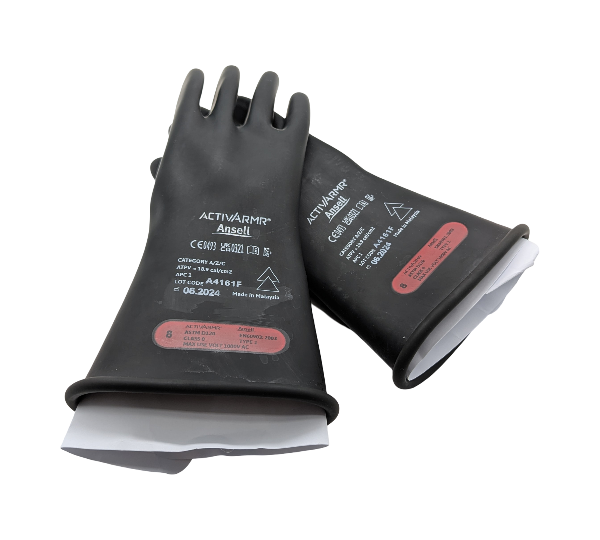 Ansell ActivArmr Isolierhandschuhe Klasse 0 1000V Gr. 8