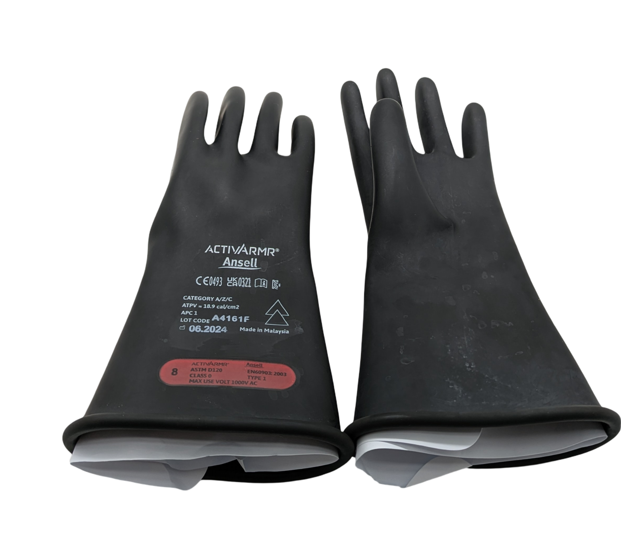 Ansell ActivArmr Isolierhandschuhe Klasse 0 1000V Gr. 8
