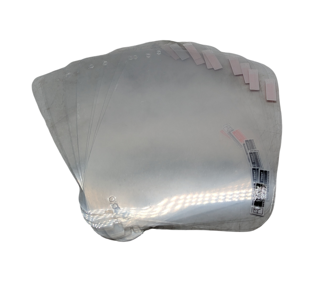 PETHREE Gesichtsschutz Set 12 Visiere 6 Brillen Transparent