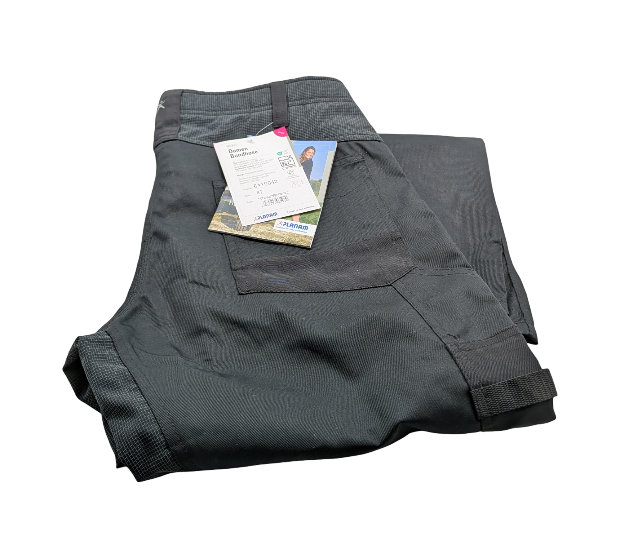 Planam Norit 6410 Damen Hose Größe 42 Schwarz