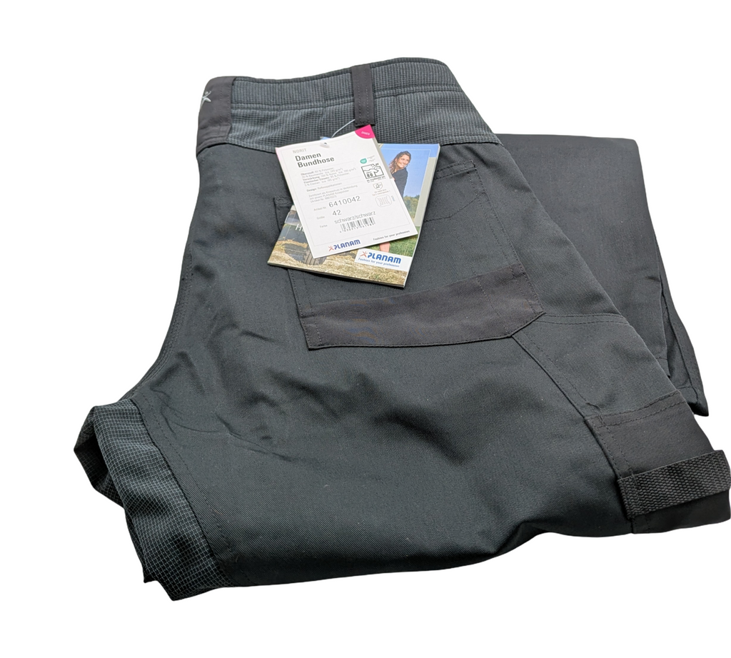 Planam Norit 6410 Damen Hose Größe 42 Schwarz