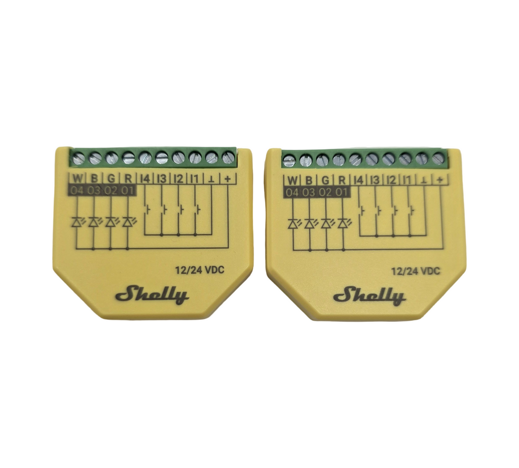 Shelly Plus RGBW PM WLAN Controller LED-Streifen 12-24V 2 Stück