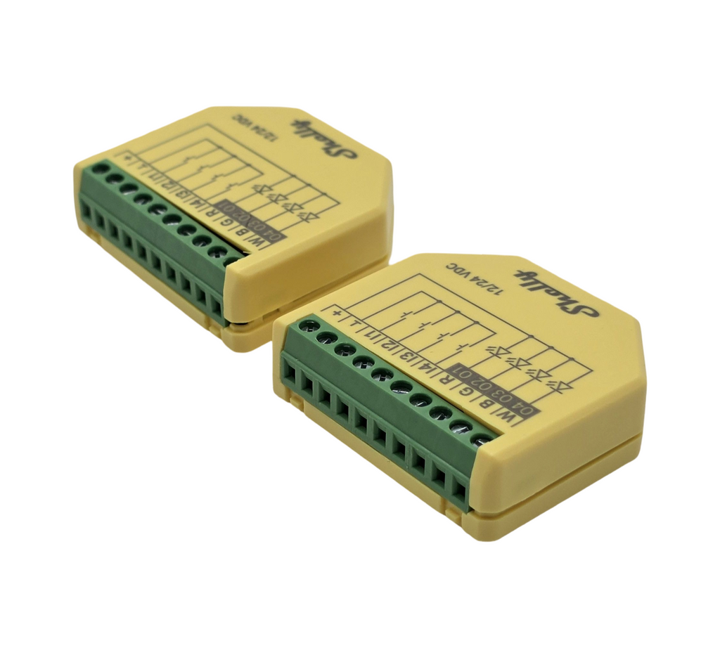 Shelly Plus RGBW PM WLAN Controller LED-Streifen 12-24V 2 Stück