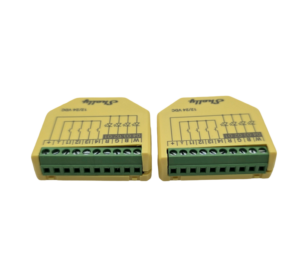 Shelly Plus RGBW PM WLAN Controller LED-Streifen 12-24V 2 Stück