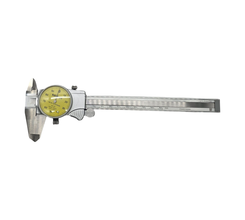 Uhren-Messschieber, 0-150 mm, 0,01 mm Genauigkeit, 1 mm/U, metrisch