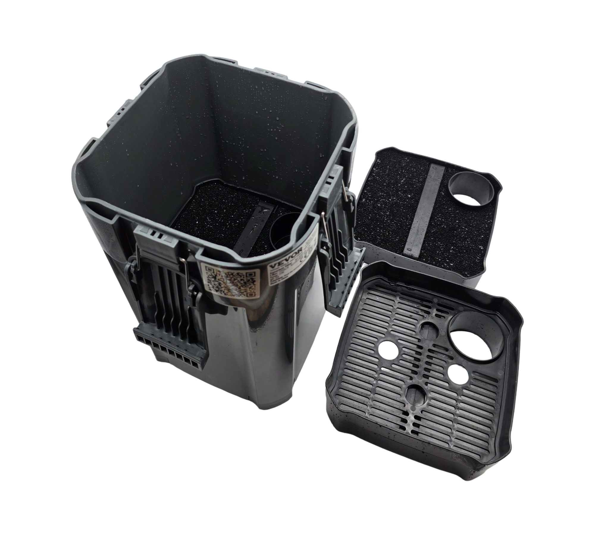 VEVOR Aquarium Kanisterfilter 4-stufig 317GPH 378,5 L