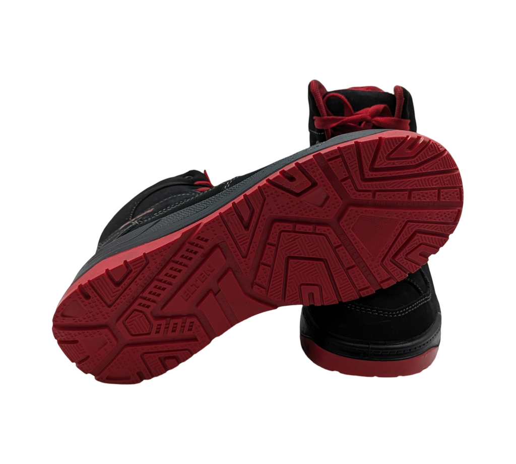 ELTEN MAVERICK Mid ESD S3 Sicherheitsschuhe Herren Gr. 41 Schwarz-Rot