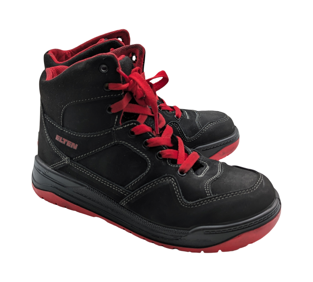 ELTEN MAVERICK Mid ESD S3 Sicherheitsschuhe Herren Gr. 41 Schwarz-Rot