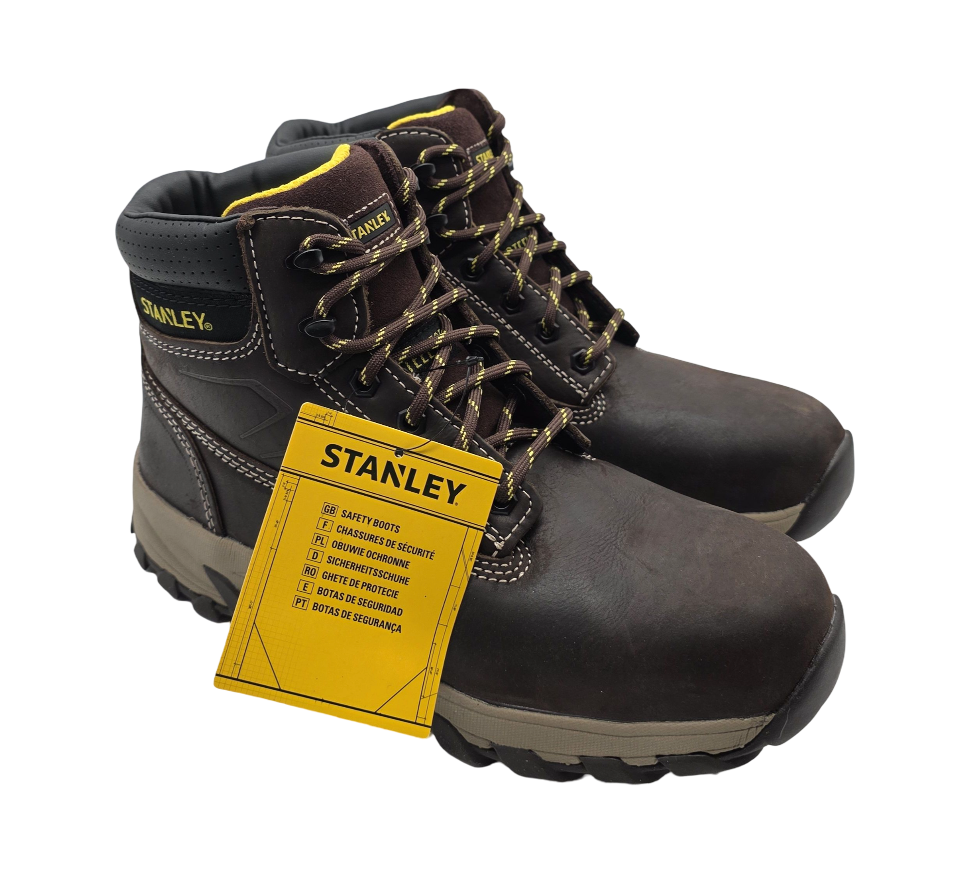 Stanley Handwerk Arbeitsschuhe Unisex Gr. 41 Braun