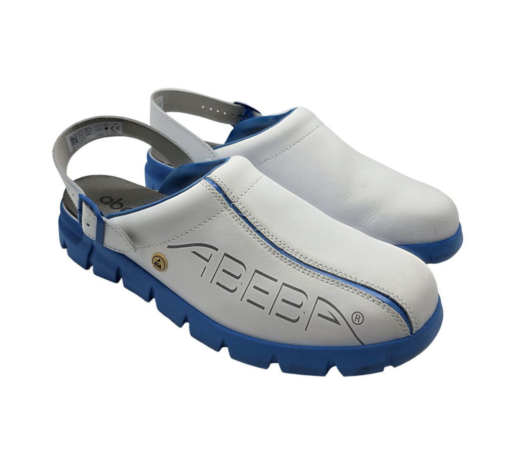 Abeba - Arbeitsschuhe Größe:46 Weiss Blau