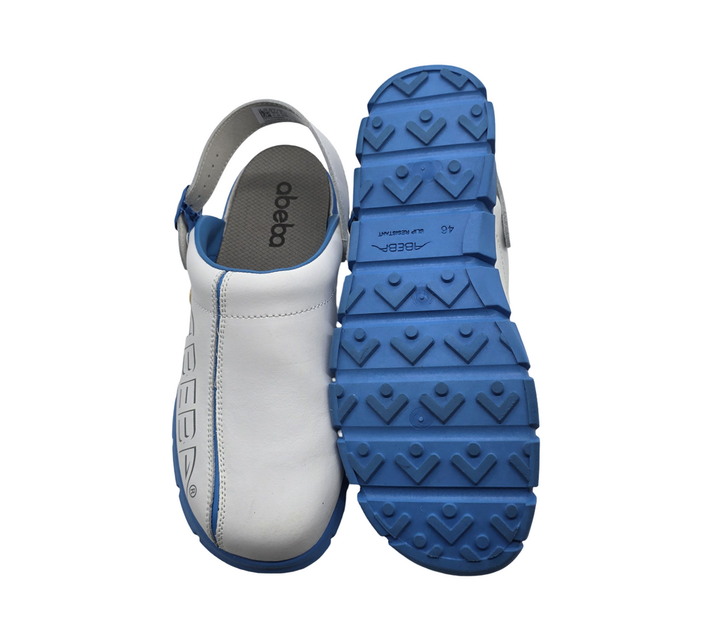 Abeba - Arbeitsschuhe Größe:46 Weiss Blau