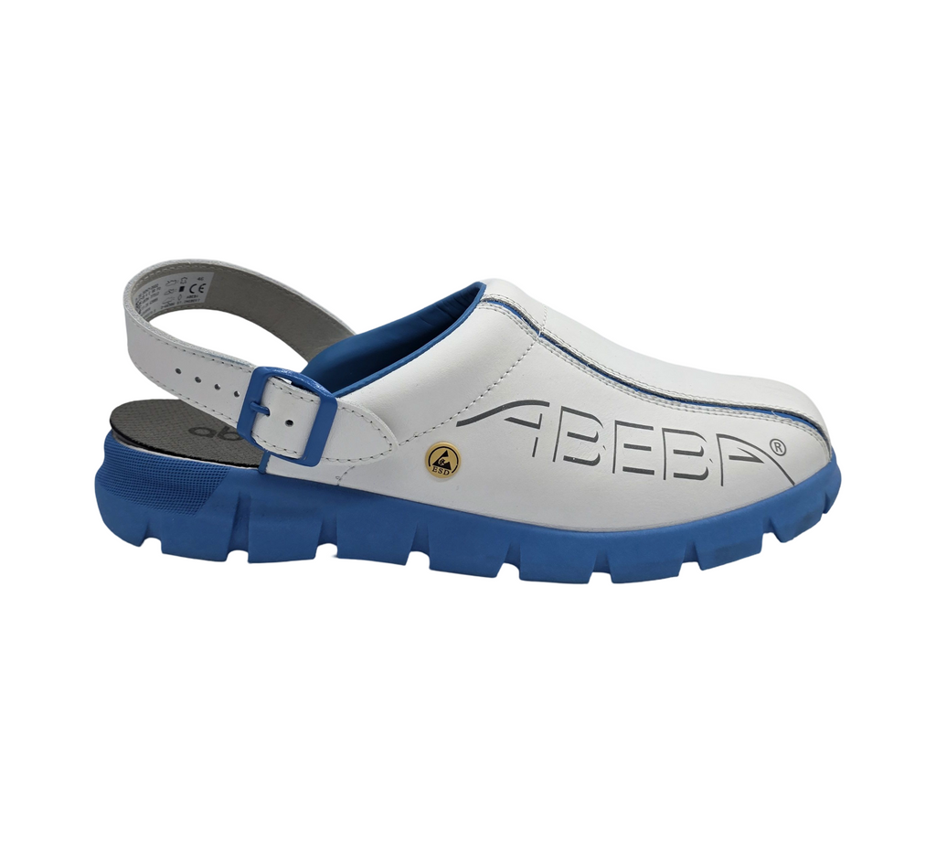 Abeba - Arbeitsschuhe Größe:46 Weiss Blau