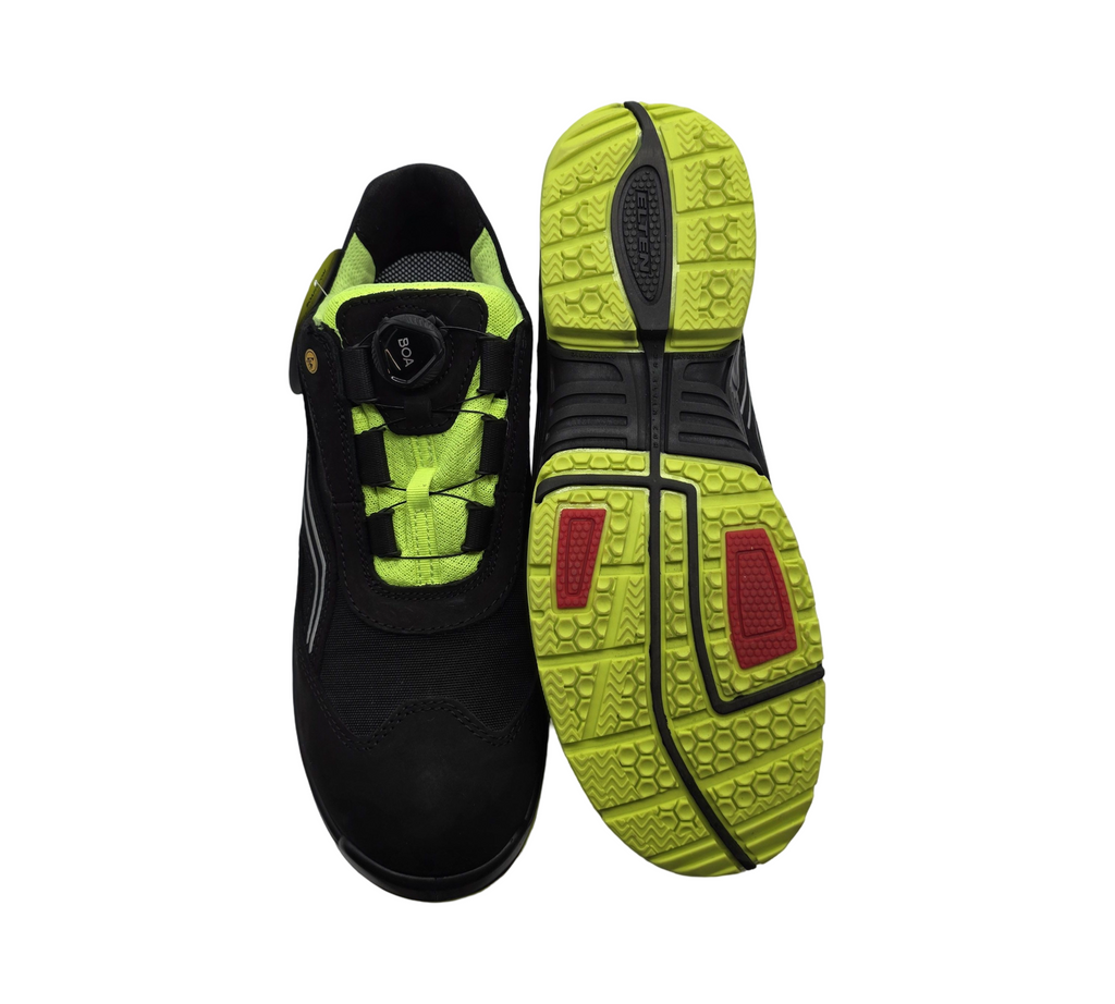ELTEN AMBITION BOA Sicherheitsschuhe Herren Gr. 45 Schwarz-Gelb