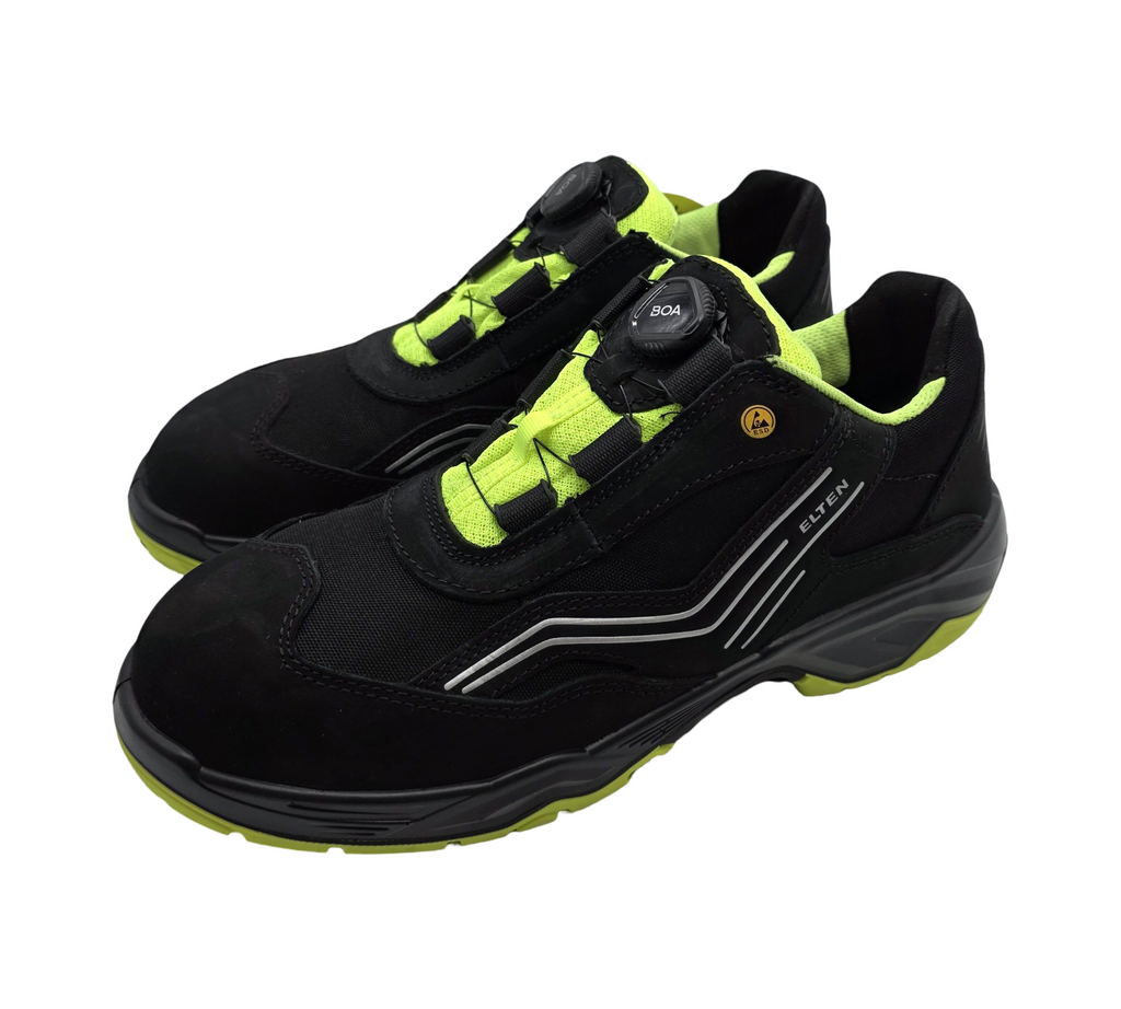 ELTEN AMBITION BOA Sicherheitsschuhe Herren Gr. 45 Schwarz-Gelb