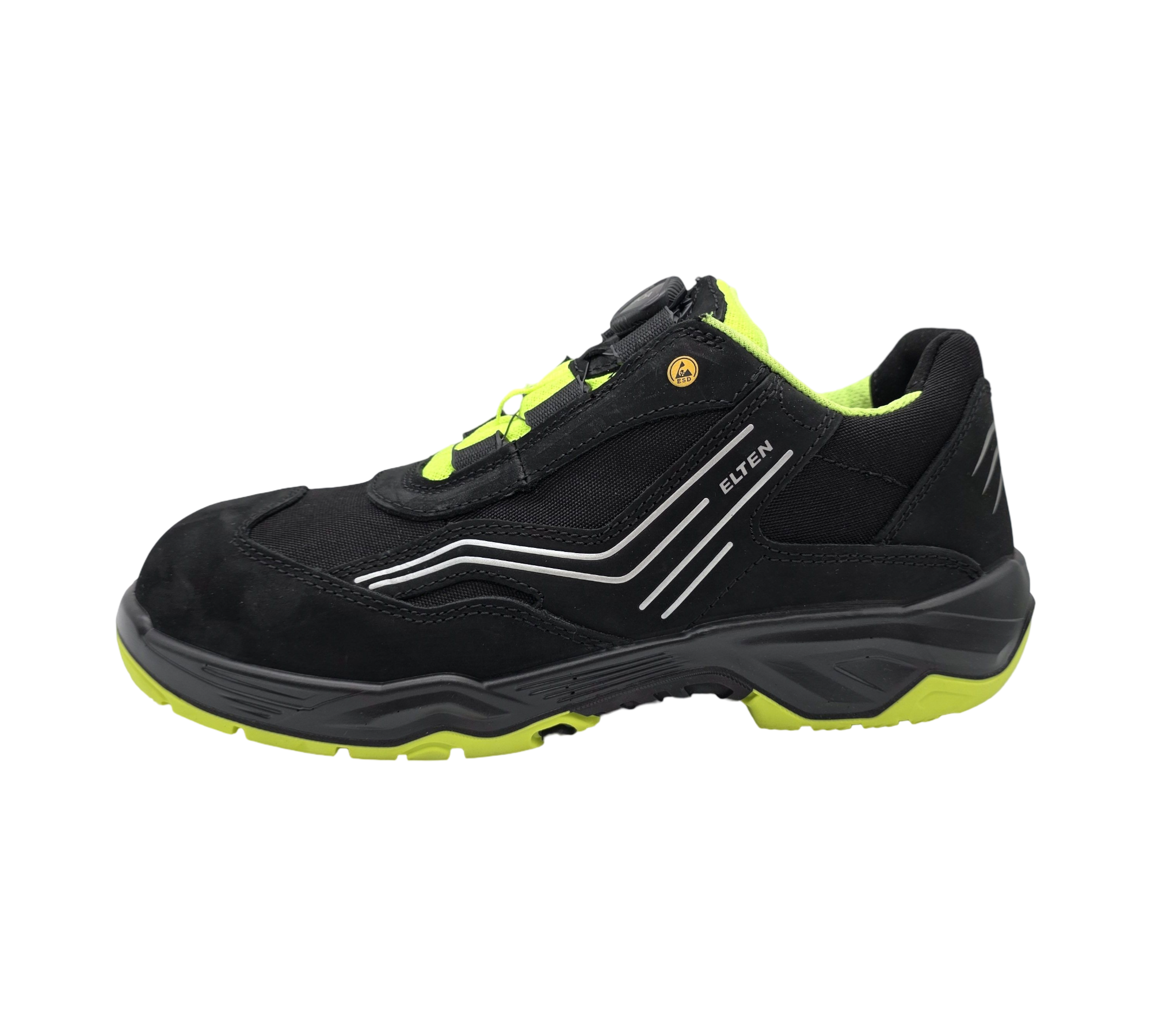 ELTEN AMBITION BOA Sicherheitsschuhe Herren Gr. 45 Schwarz-Gelb