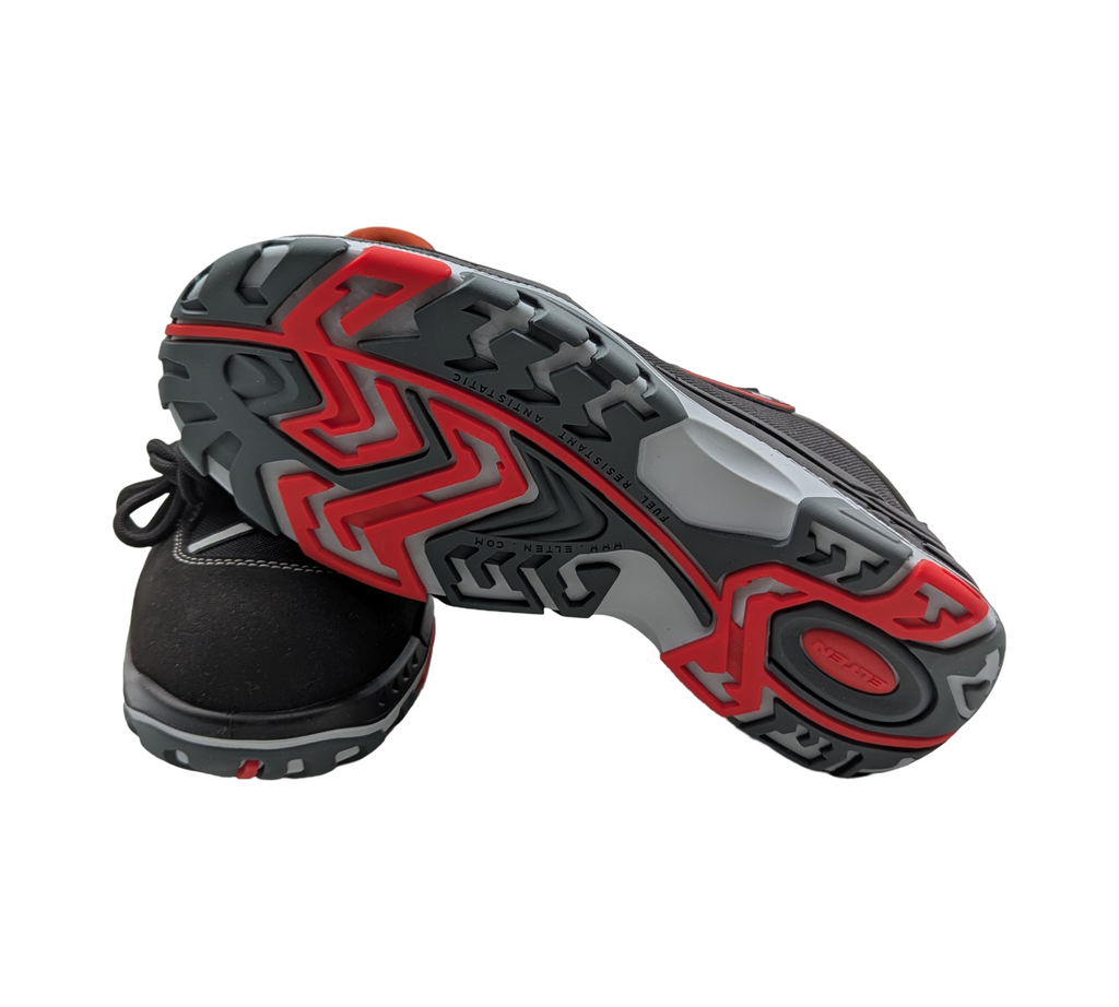 ELTEN SENEX ESD S3 Sicherheitsschuhe Unisex Gr. 40 Schwarz-Rot
