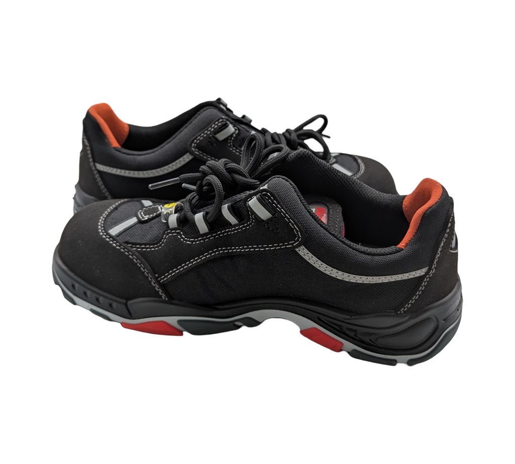 ELTEN SENEX ESD S3 Sicherheitsschuhe Unisex Gr. 40 Schwarz-Rot