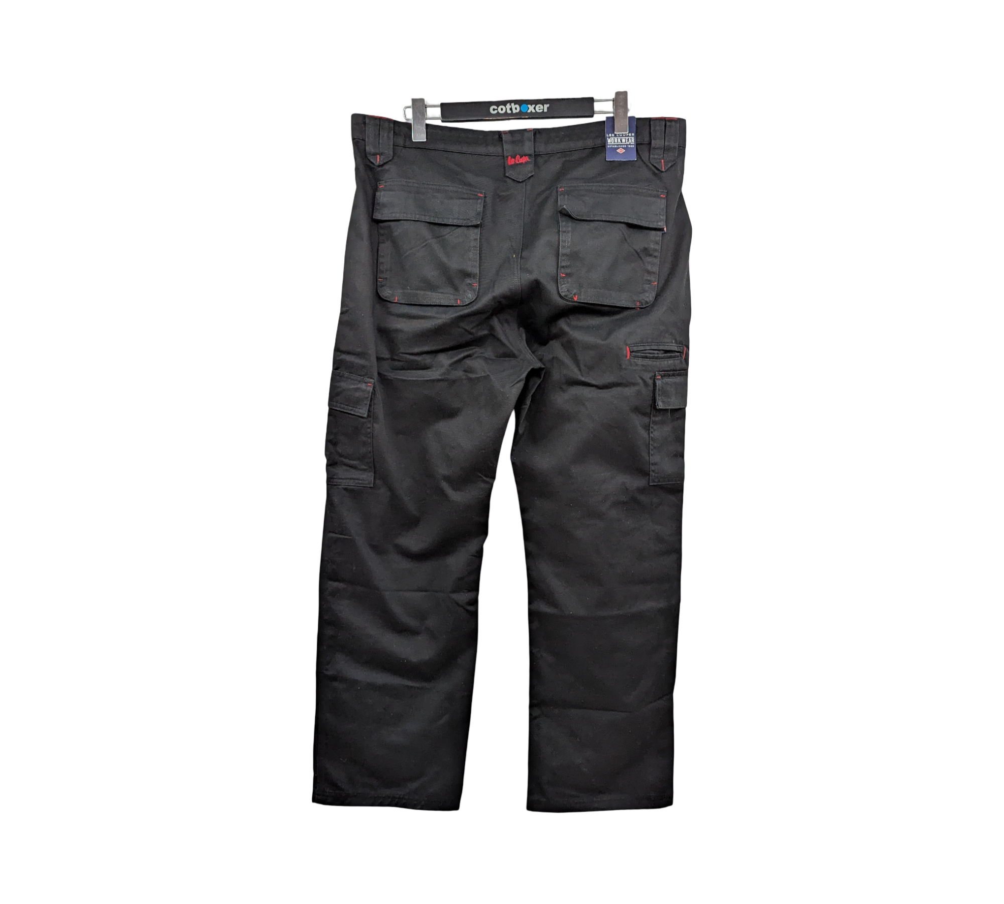 Lee Cooper LCPNT206 Arbeitshose Cargo Herren W38 L31 Schwarz
