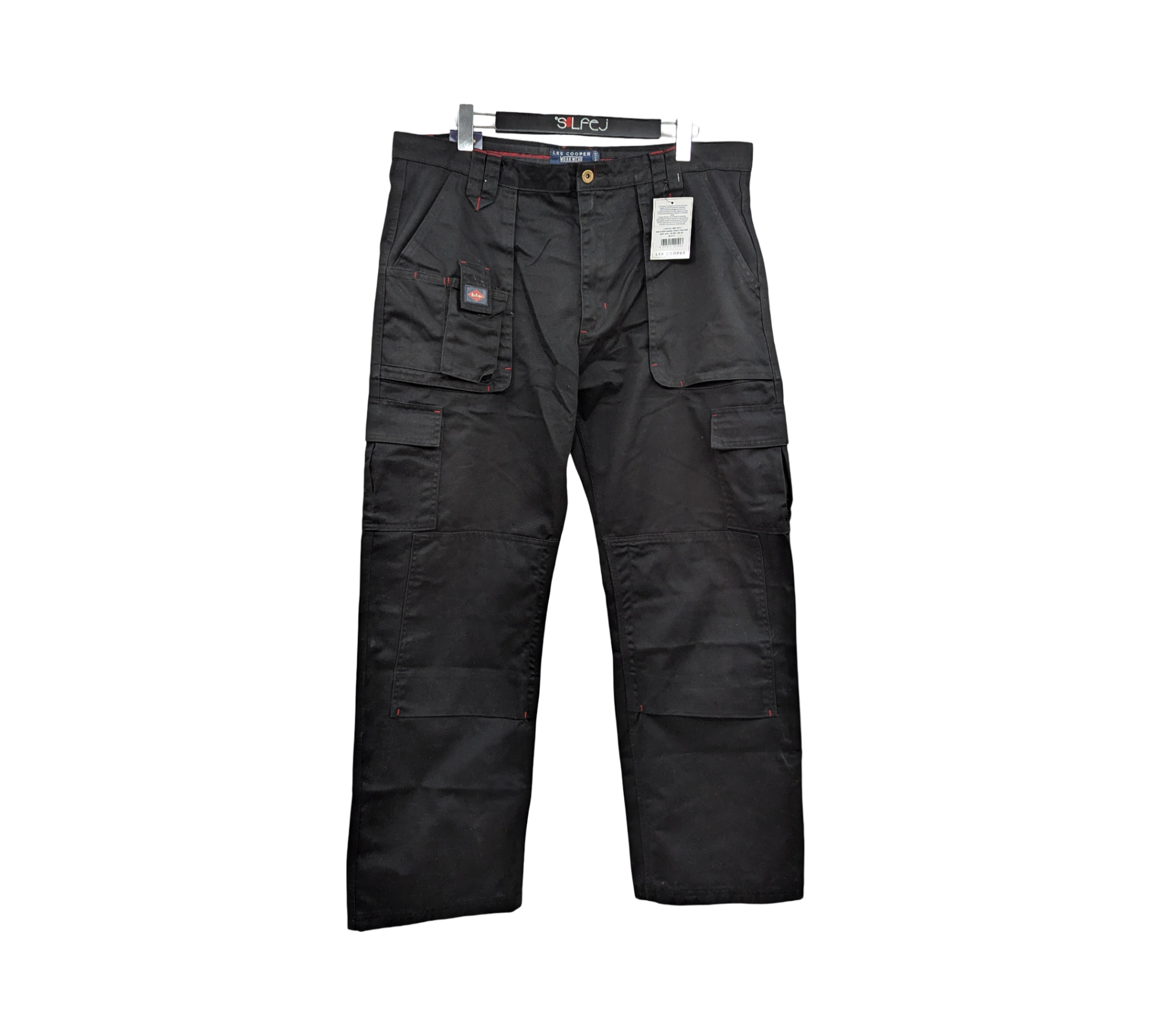 Lee Cooper LCPNT206 Arbeitshose Cargo Herren W38 L31 Schwarz