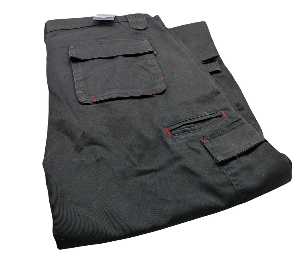 Lee Cooper LCPNT206 Arbeitshose Cargo Herren W38 L31 Schwarz