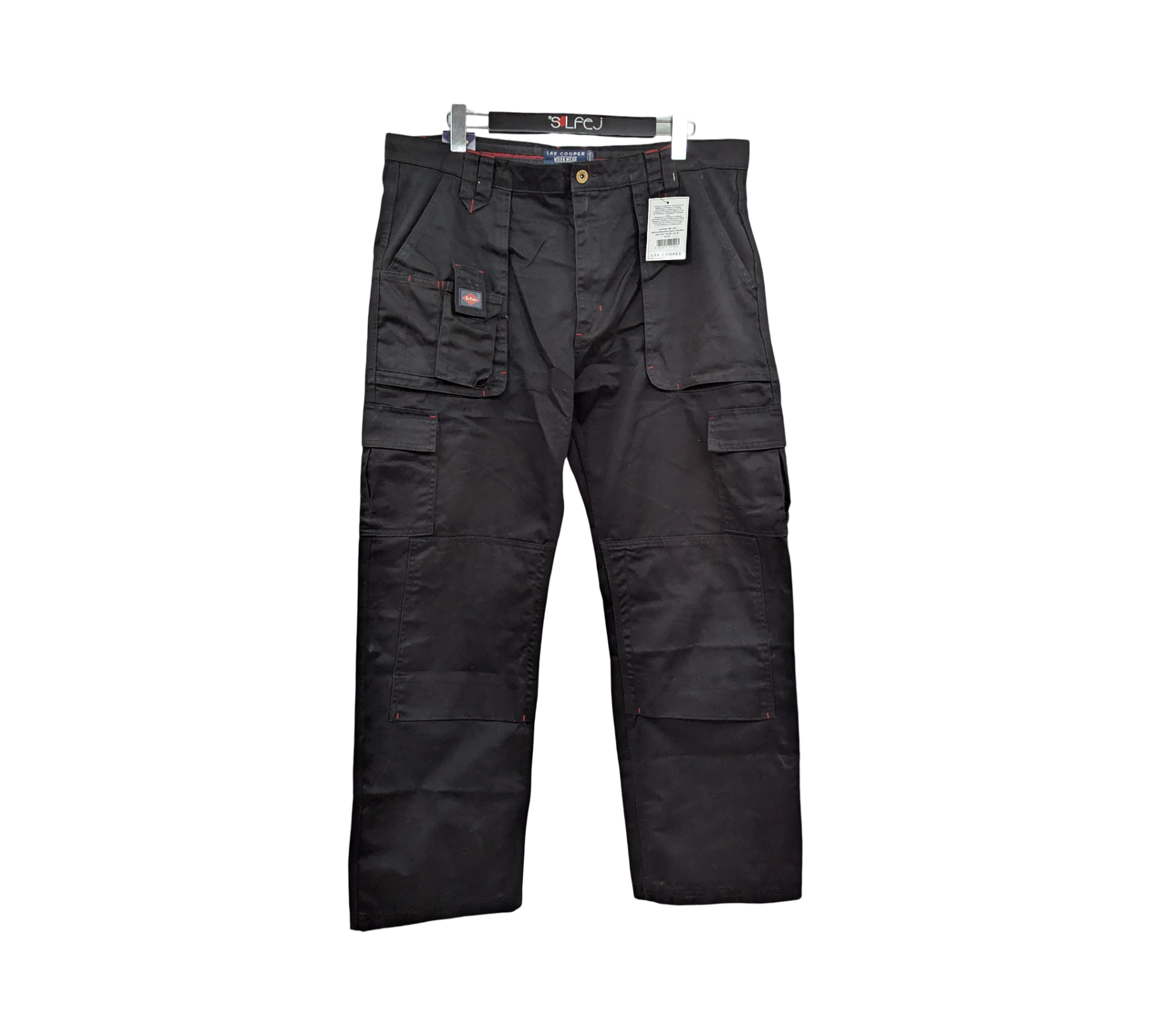 Lee Cooper LCPNT206 Arbeitshose Cargo Herren W38 L31 Schwarz